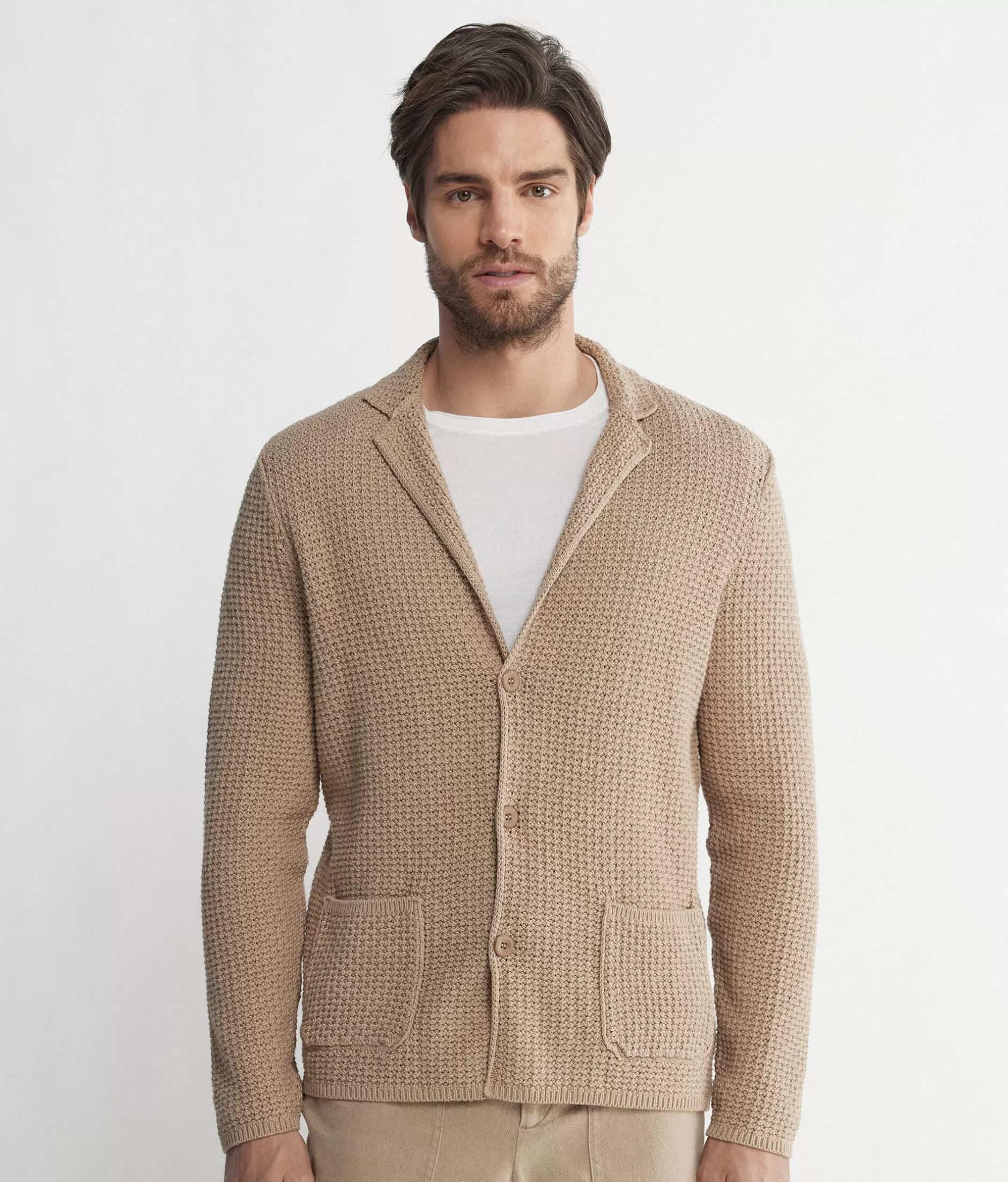 Flash Sale Falconeri Basket Knit Jacket natural -8979 - twin