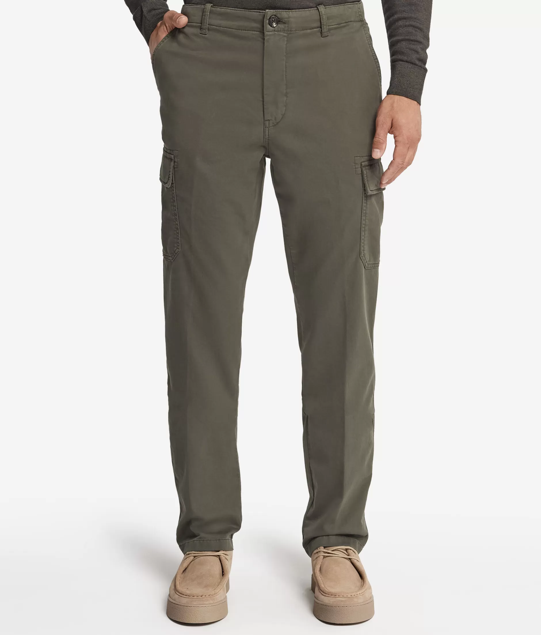 Best Sale Falconeri Cargo Pants green -8834 - garment-dyed military green