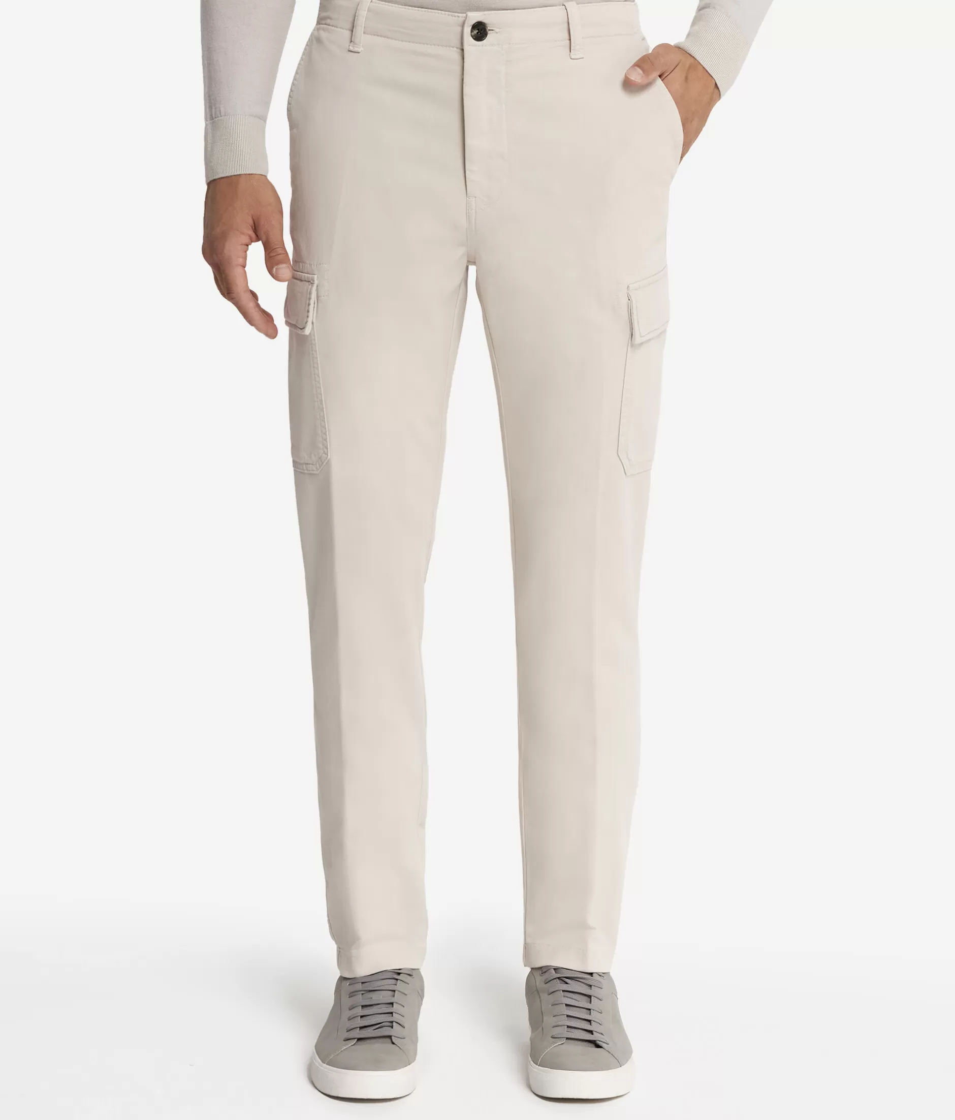 Best Sale Falconeri Cargo Pants white -8756 - garment-dyed alabaster