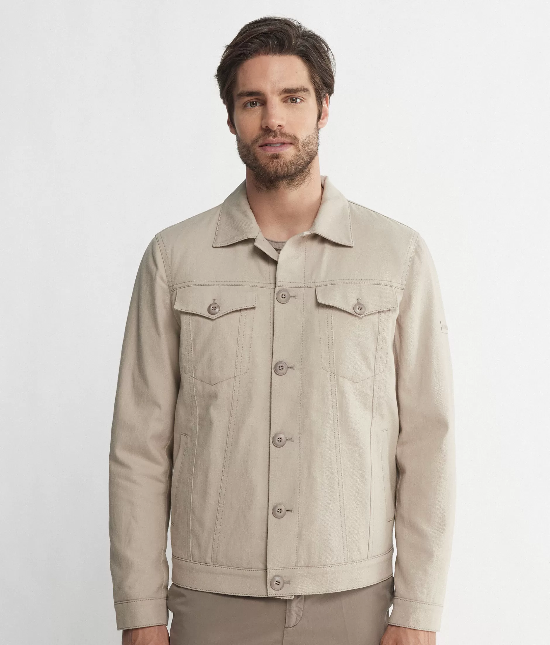 Best Sale Falconeri Cashmere And Denim Short Jacket natural -8111 - sand-colored beige