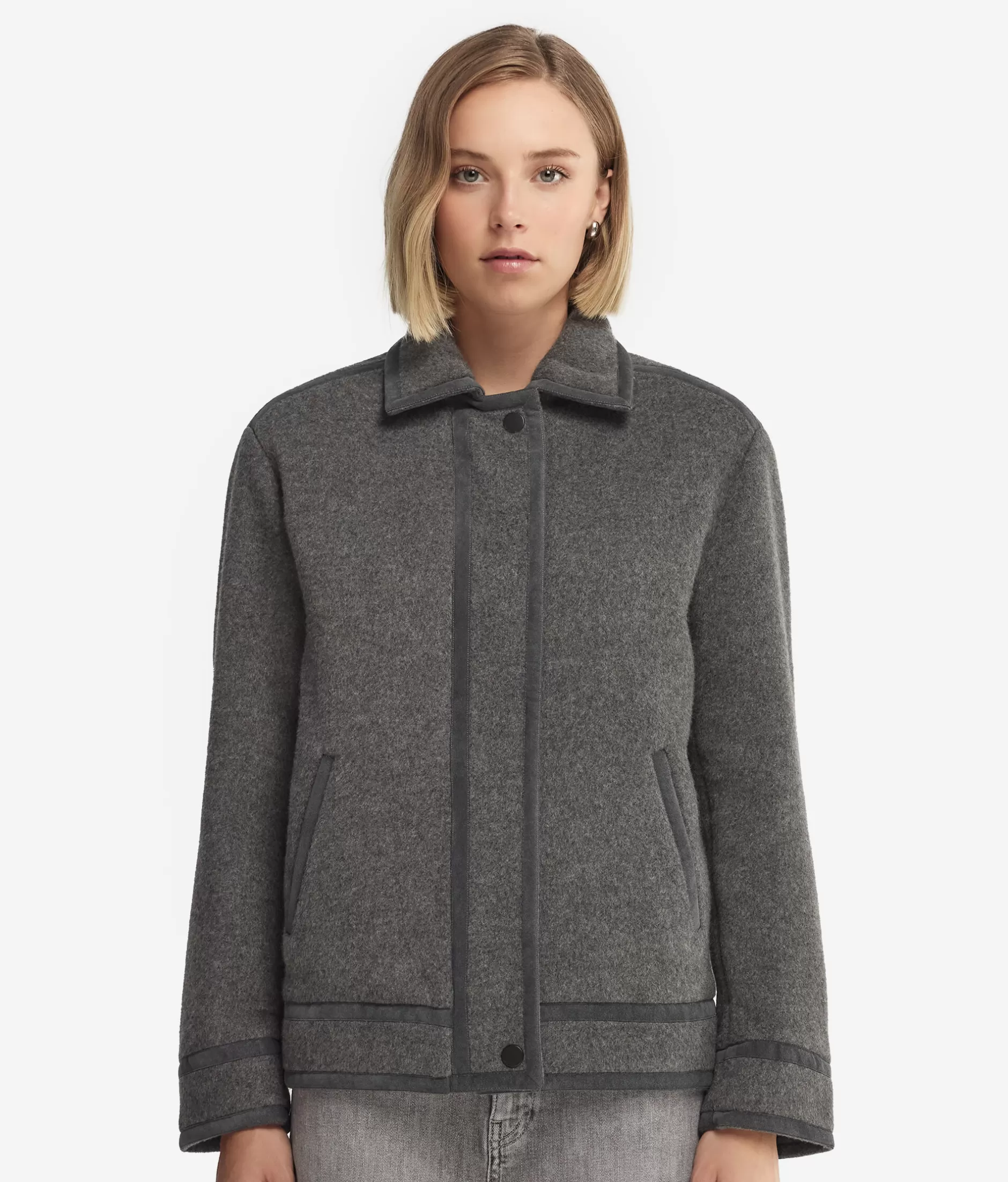 Best Falconeri Cashmere Biker grey -8027 - grey