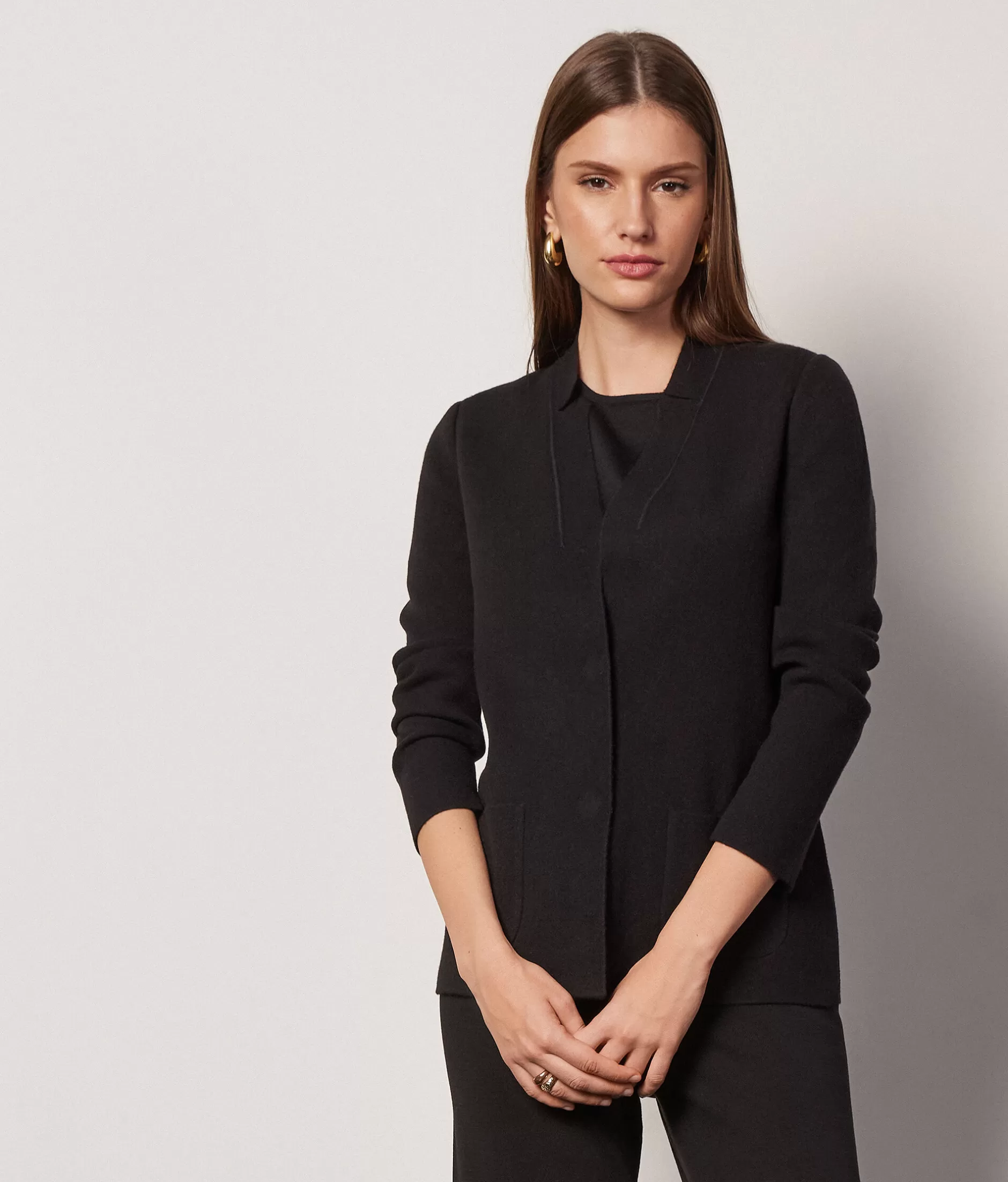 Online Falconeri Cashmere Jacket black -9107 - black