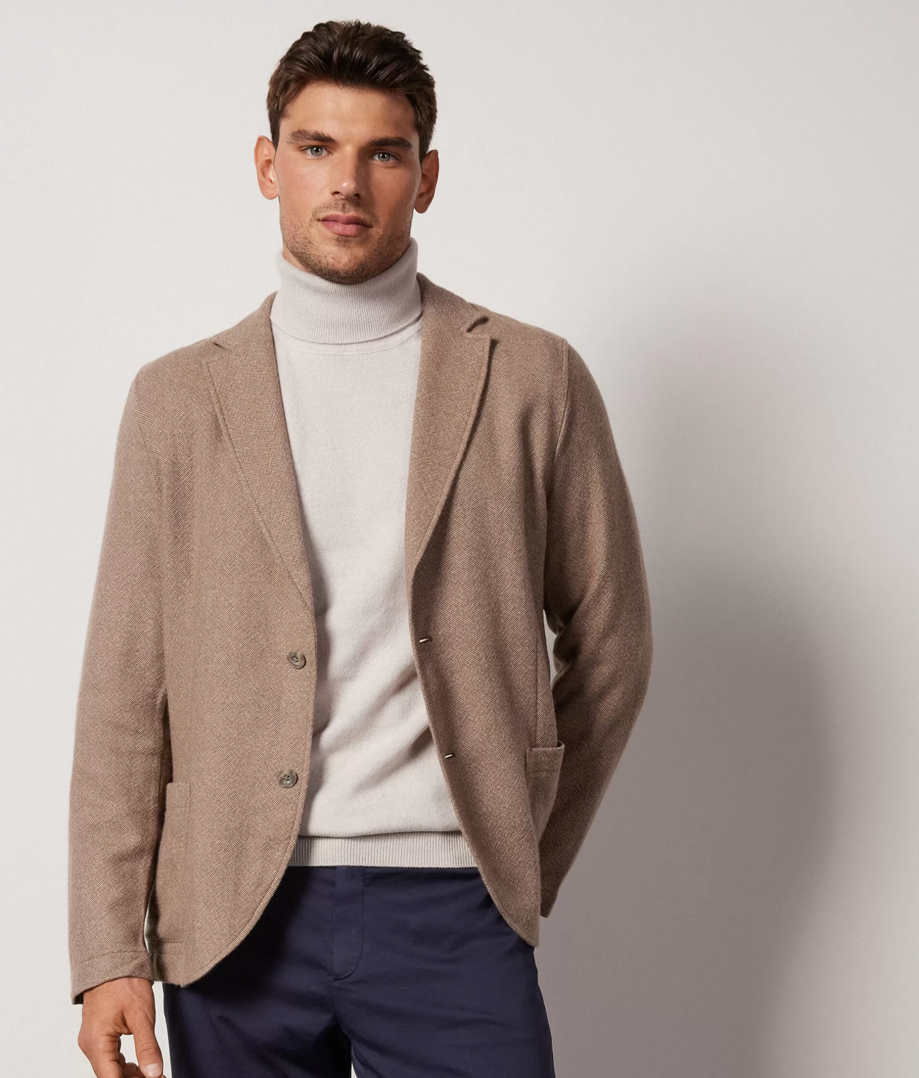 Shop Falconeri Cashmere Jacket natural -8052 - naturale