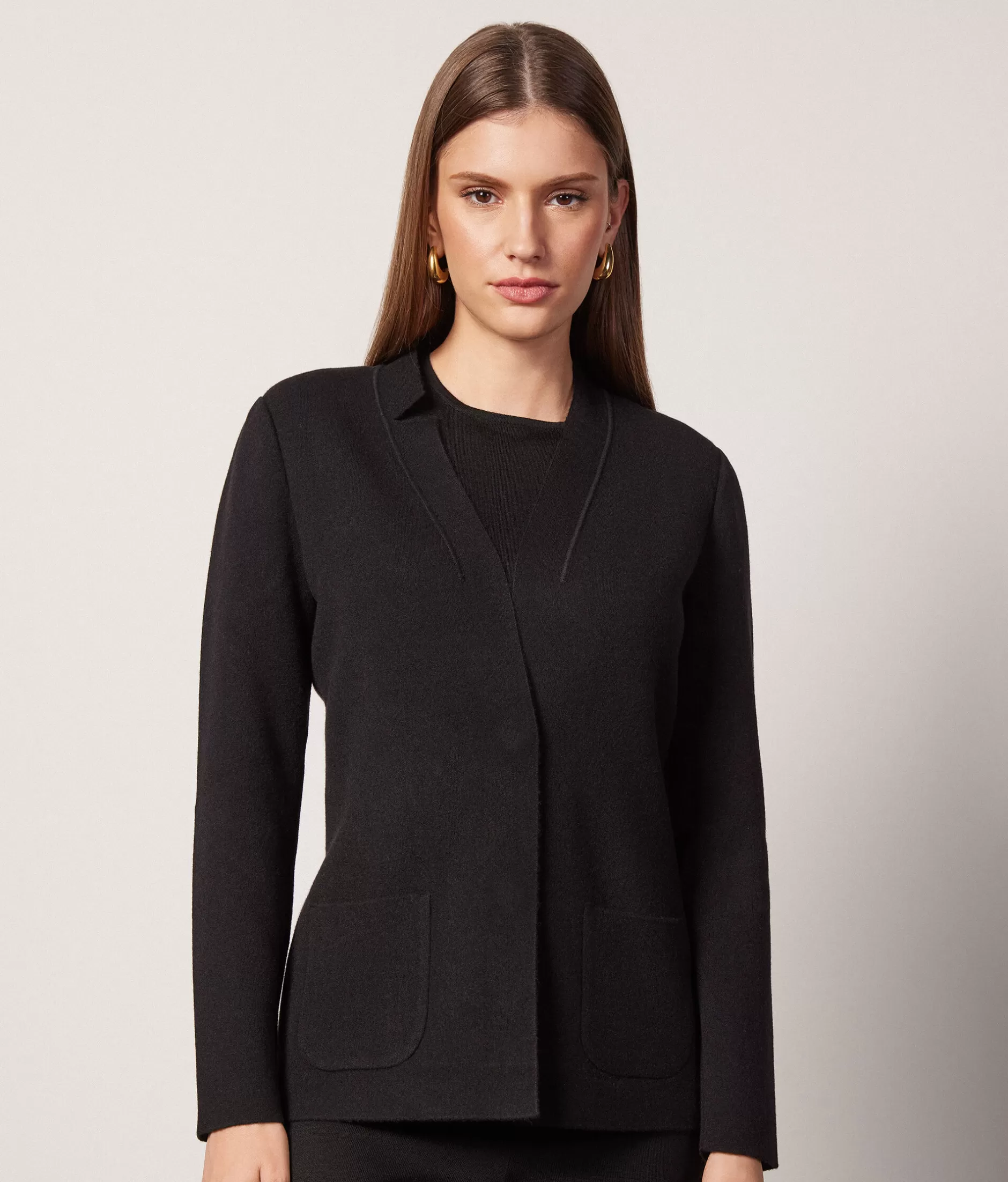 Online Falconeri Cashmere Jacket black -9107 - black