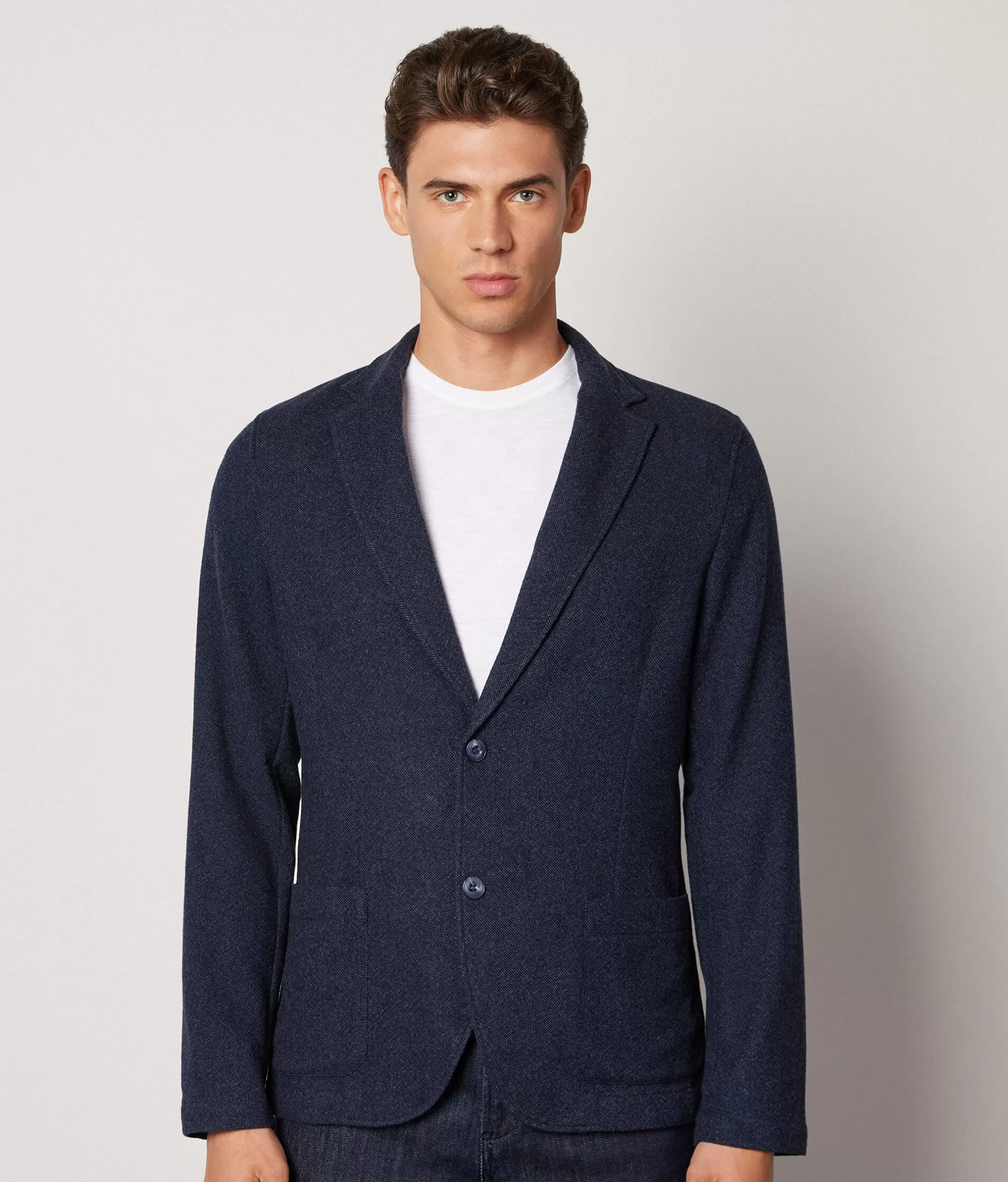 Fashion Falconeri Cashmere Jacket blue -8104 - denim