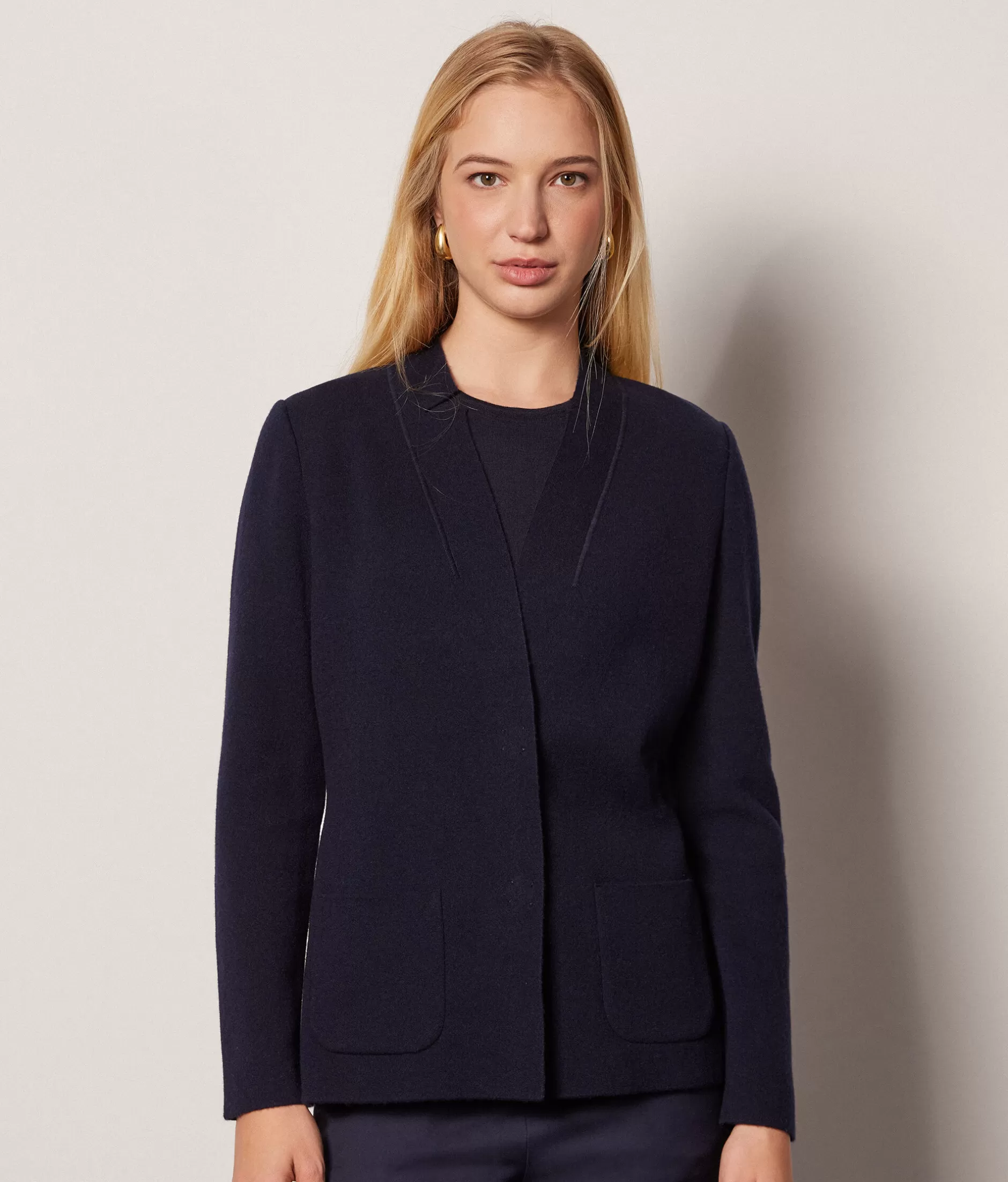 Clearance Falconeri Cashmere Jacket blue -9400 - navy blue