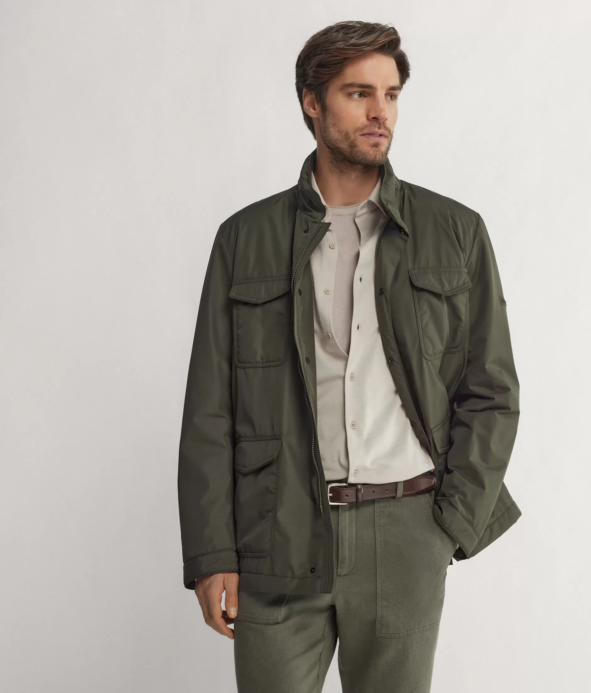 Best Falconeri Cashmere Saharan Technical Jacket green -8191 - military