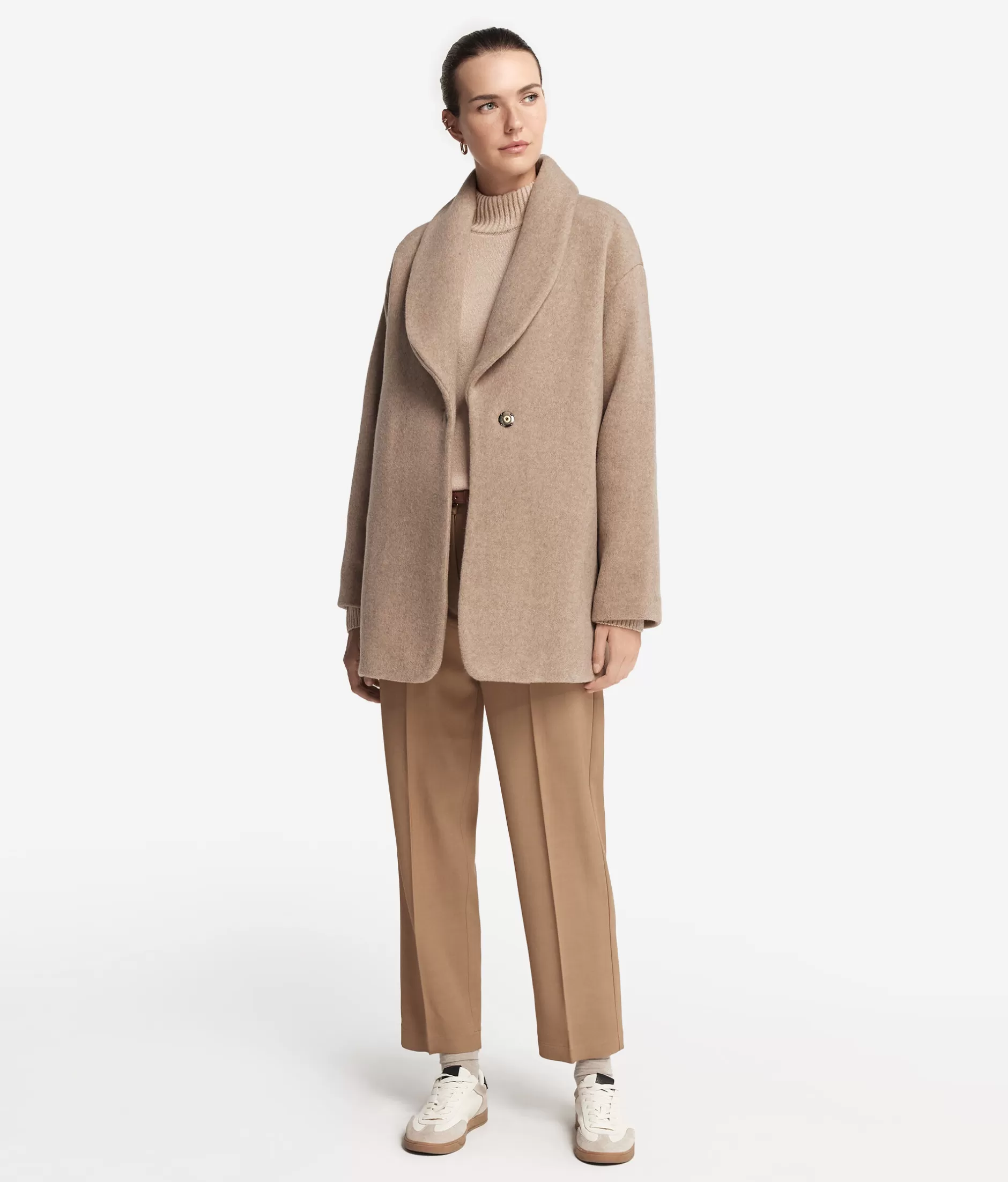 Flash Sale Falconeri Cashmere Shawl Coat brown -8521 - camel