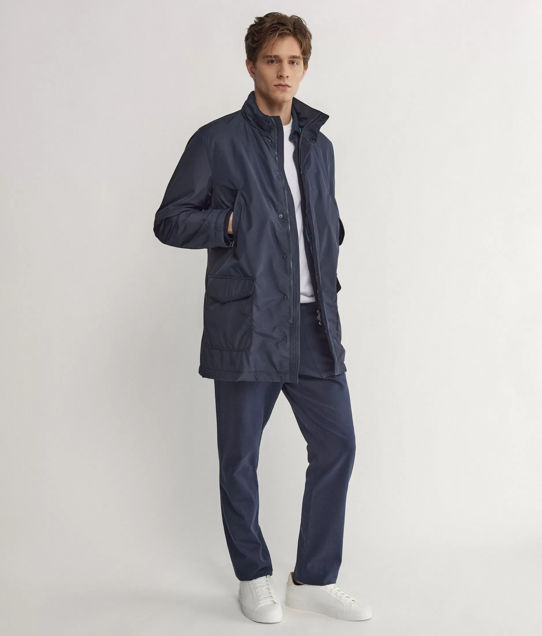 Discount Falconeri Cashmere Technical Parka blue -9400 - navy blue