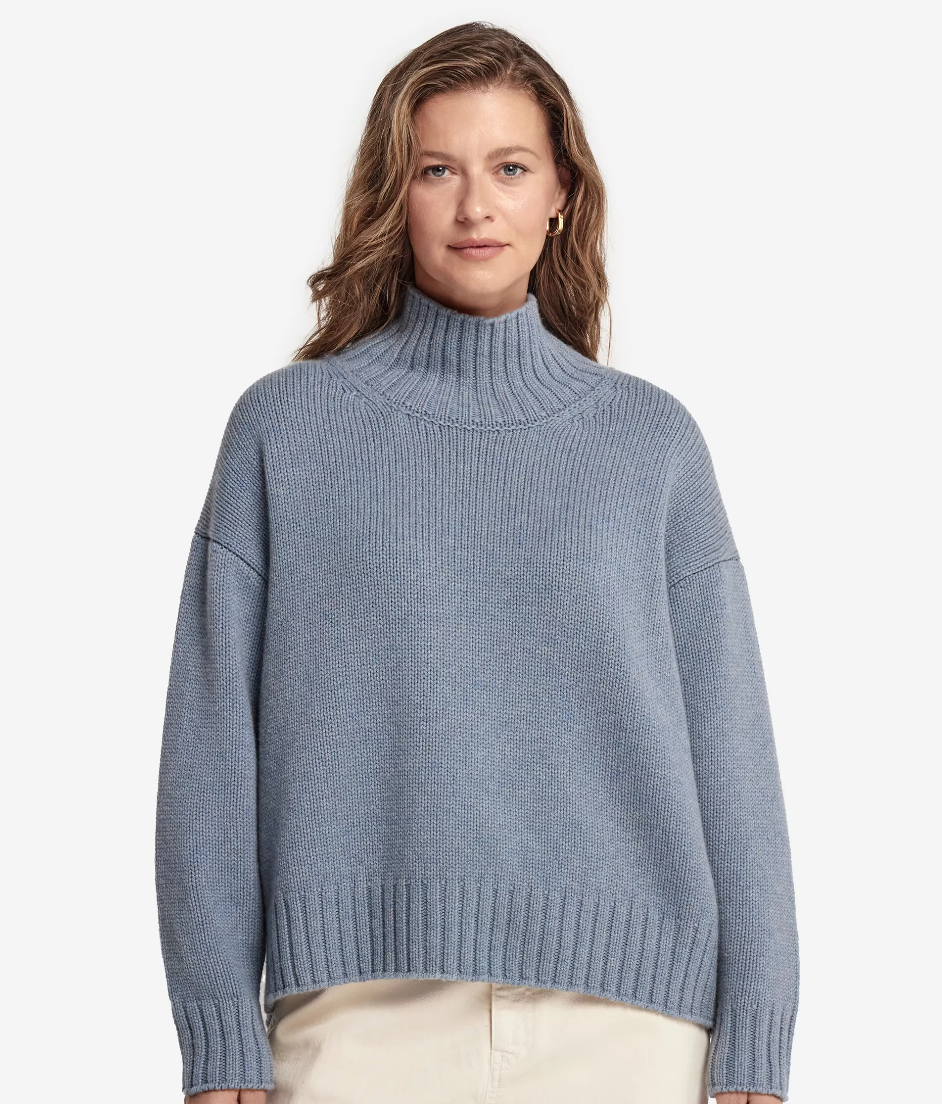 Online Falconeri Cashmere Tricot Boat-Neck Style Sweater light blue -9078 - niagara