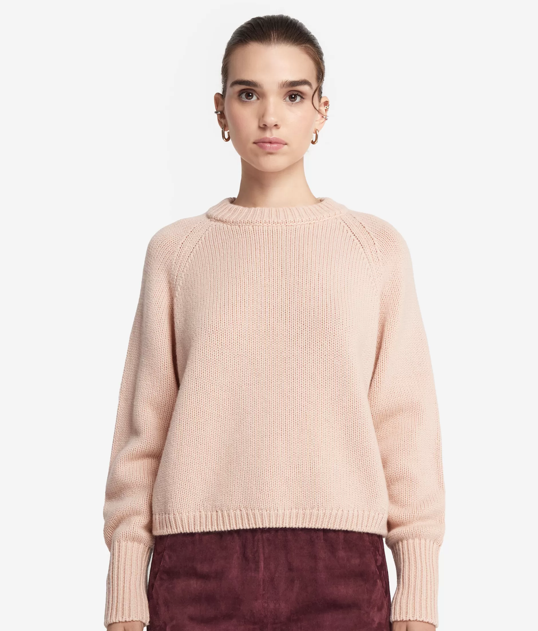 Store Falconeri Cashmere Tricot Crewneck Sweater pink -9081 - confetti