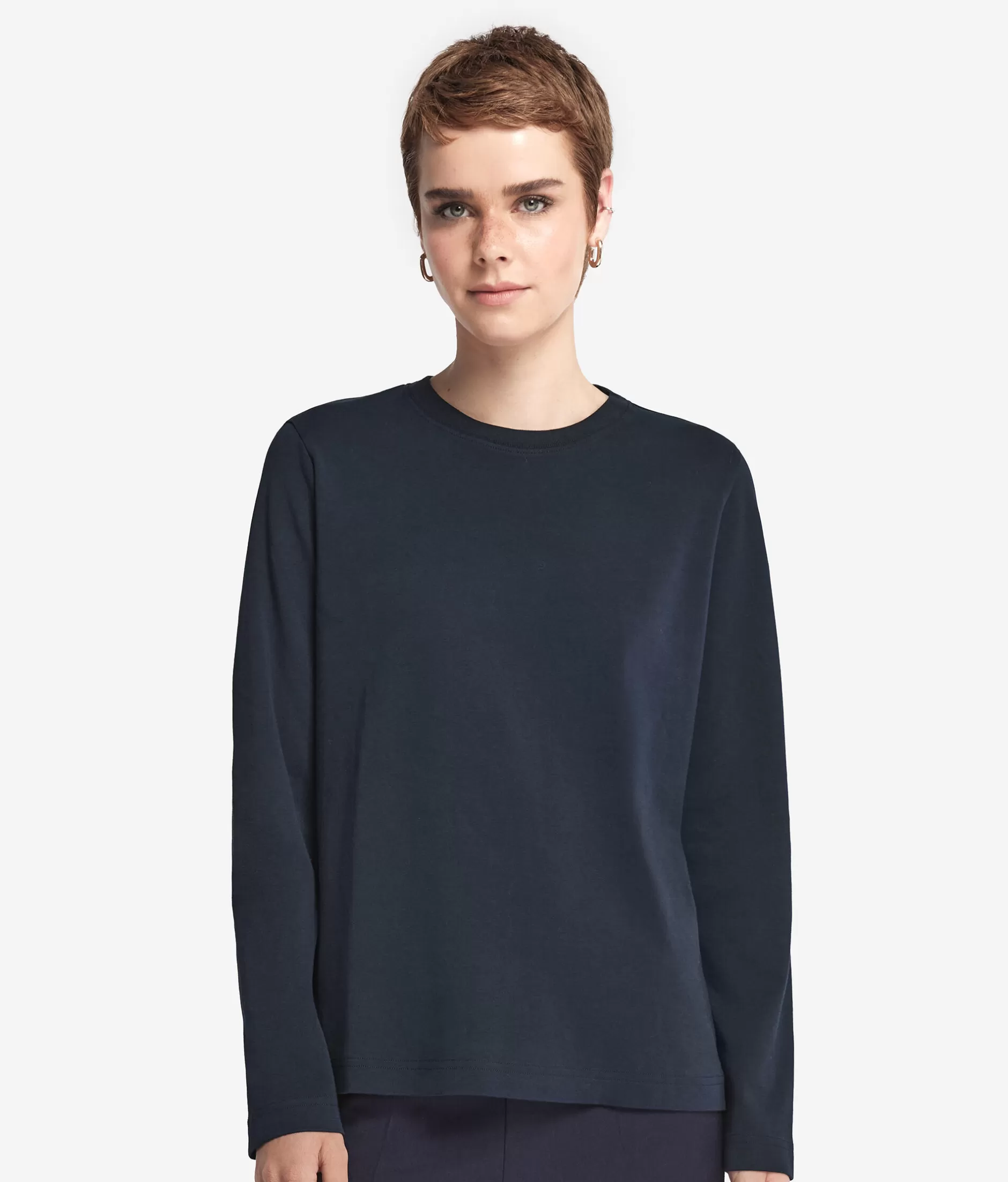 Best Sale Falconeri Cotton Crewneck Sweater blue -8019 - blue