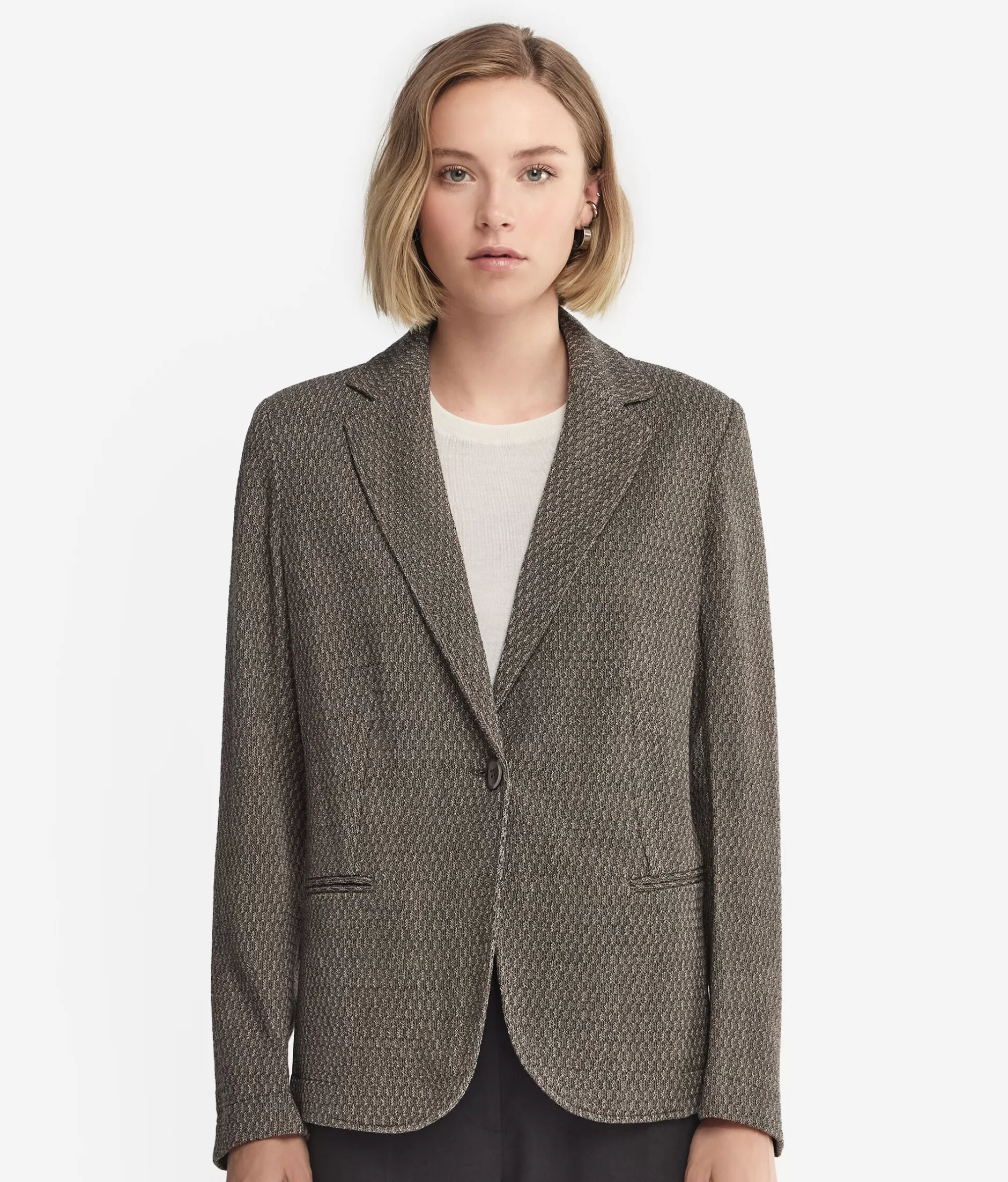 Sale Falconeri Embossed Jacket grey -9057 - gray/stone