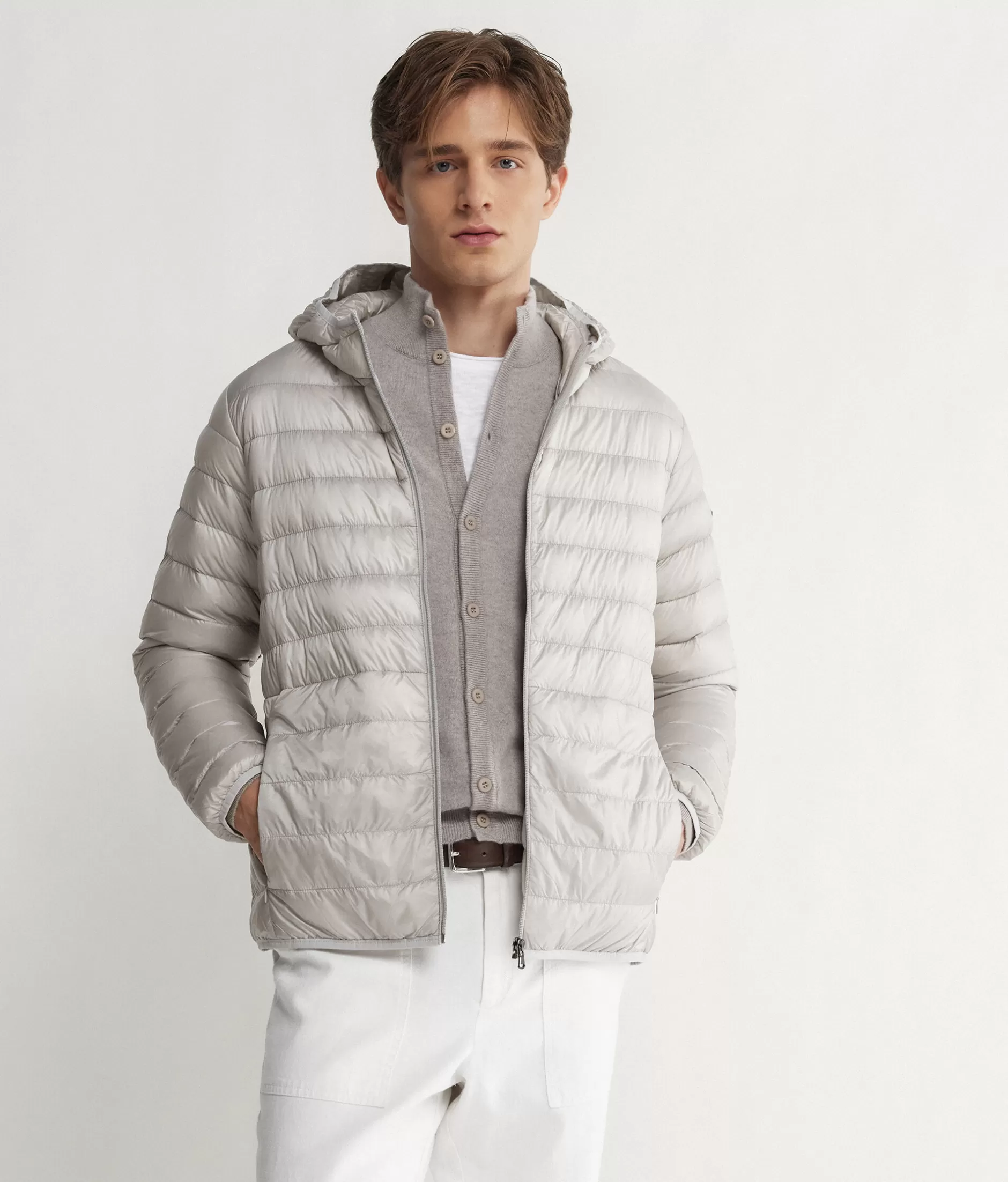 Hot Falconeri Hooded Cashmere Puffer Jacket white -8356 - alabaster beige