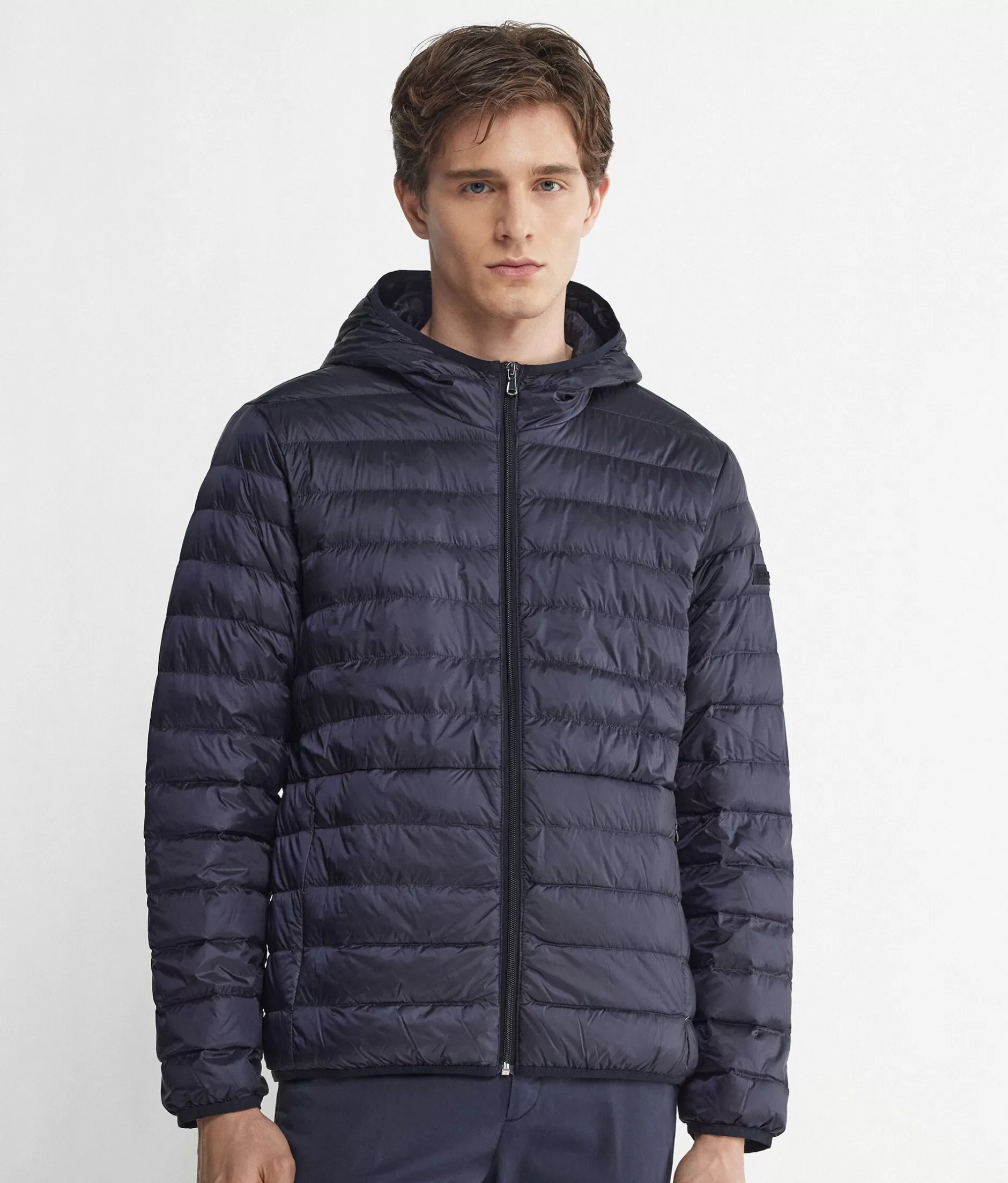 Best Sale Falconeri Hooded Cashmere Puffer Jacket blue -9400 - navy blue