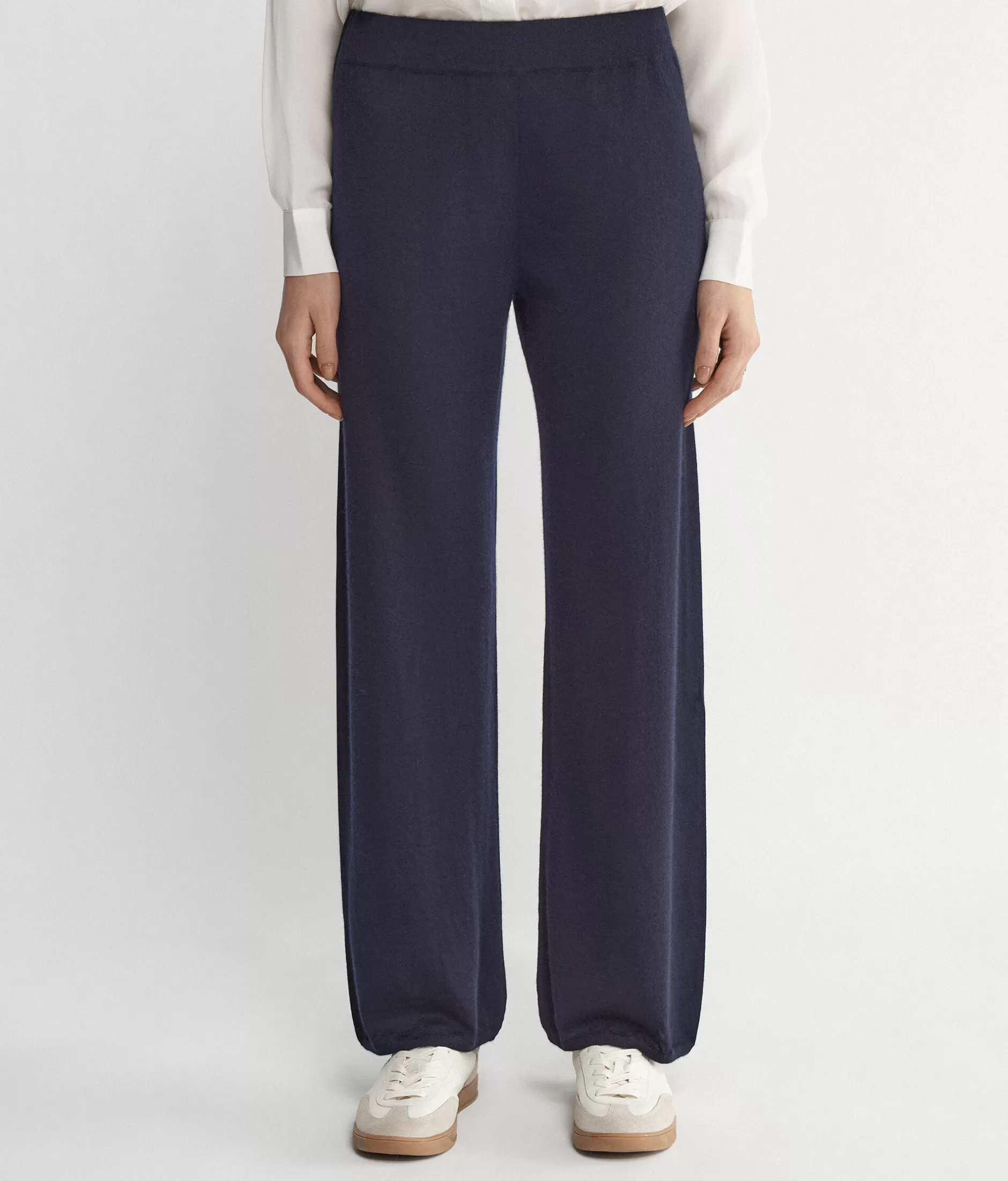 Outlet Falconeri Light Cashmere Palazzo Pants blue -9400 - navy blue