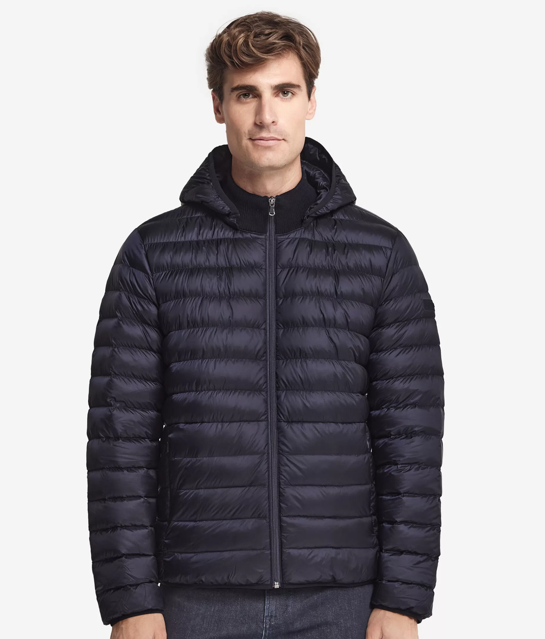 New Falconeri Light Short Quilted Jacket With Cashmere Inner Lining blue -9400 - navy blue