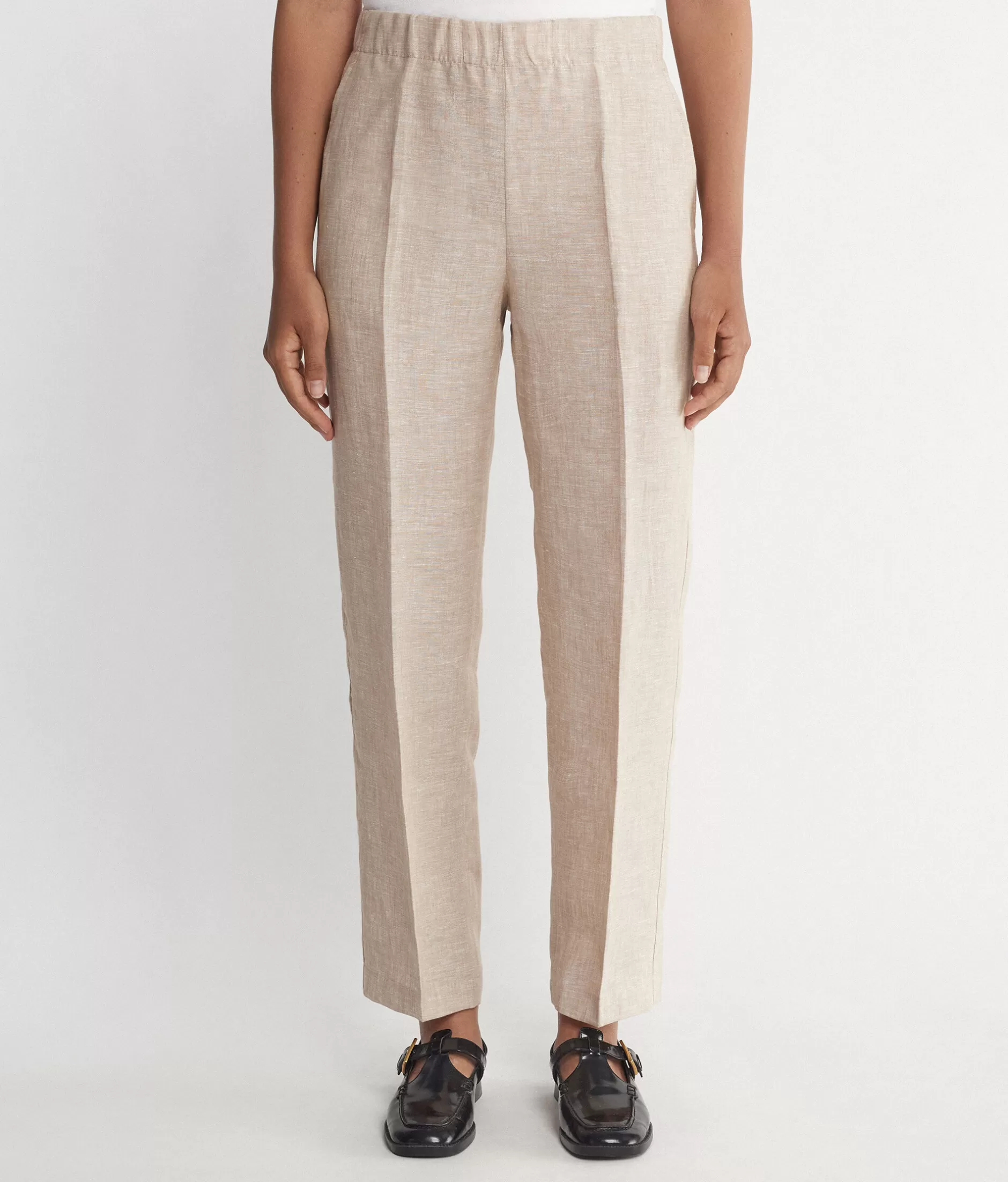 Sale Falconeri Linen Cigarette Pants natural -8182 - natural ecru