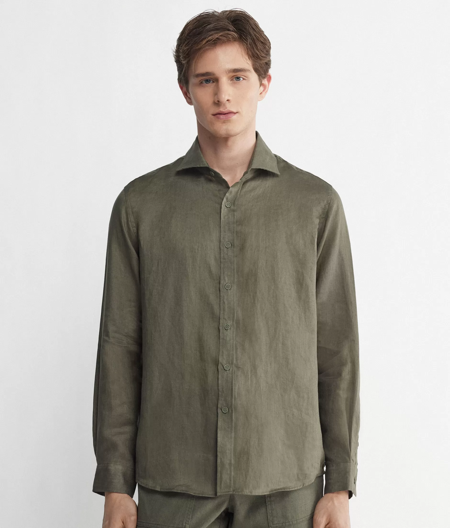 Discount Falconeri Linen Shirt green -8191 - military