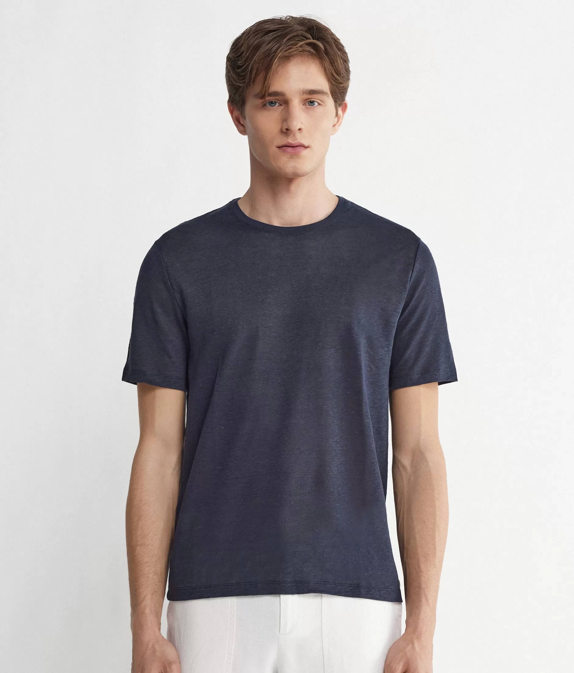 Flash Sale Falconeri Linen T-Shirt blue -8019 - blue