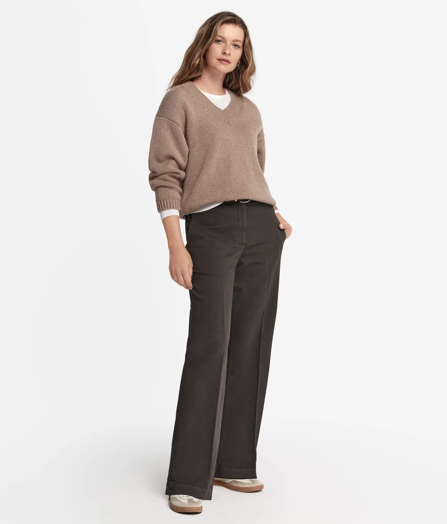 New Falconeri Palazzo Pants natural -8051 - brown