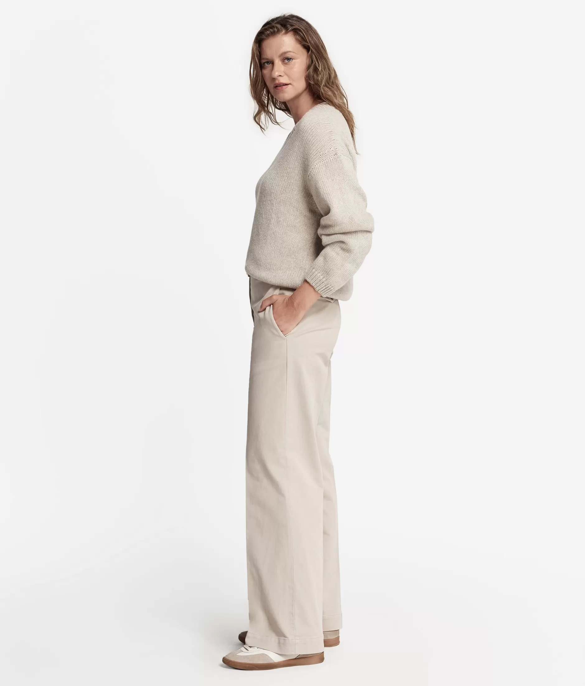 Fashion Falconeri Palazzo Pants natural -8176 - stone