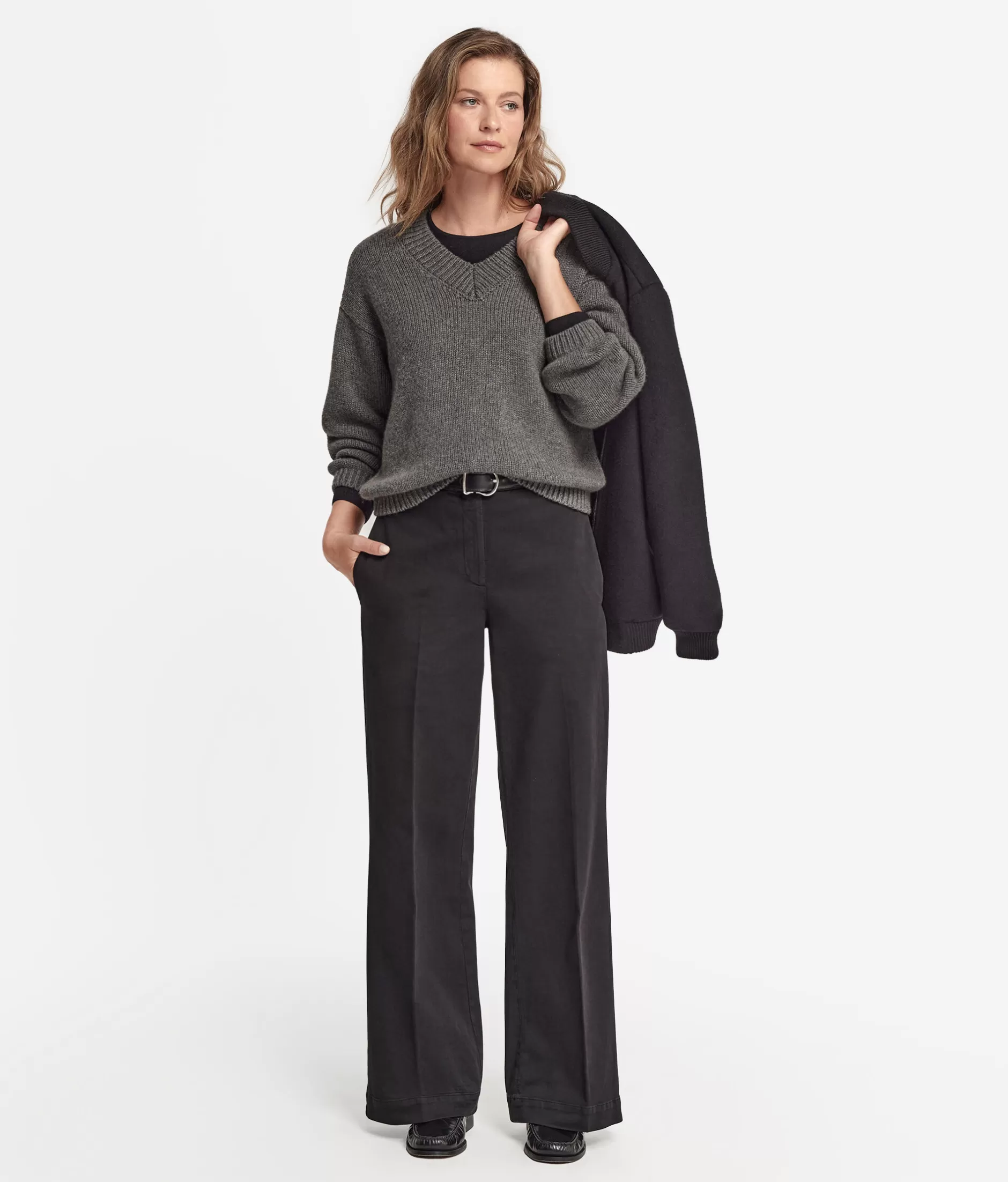 Online Falconeri Palazzo Pants black -9107 - black