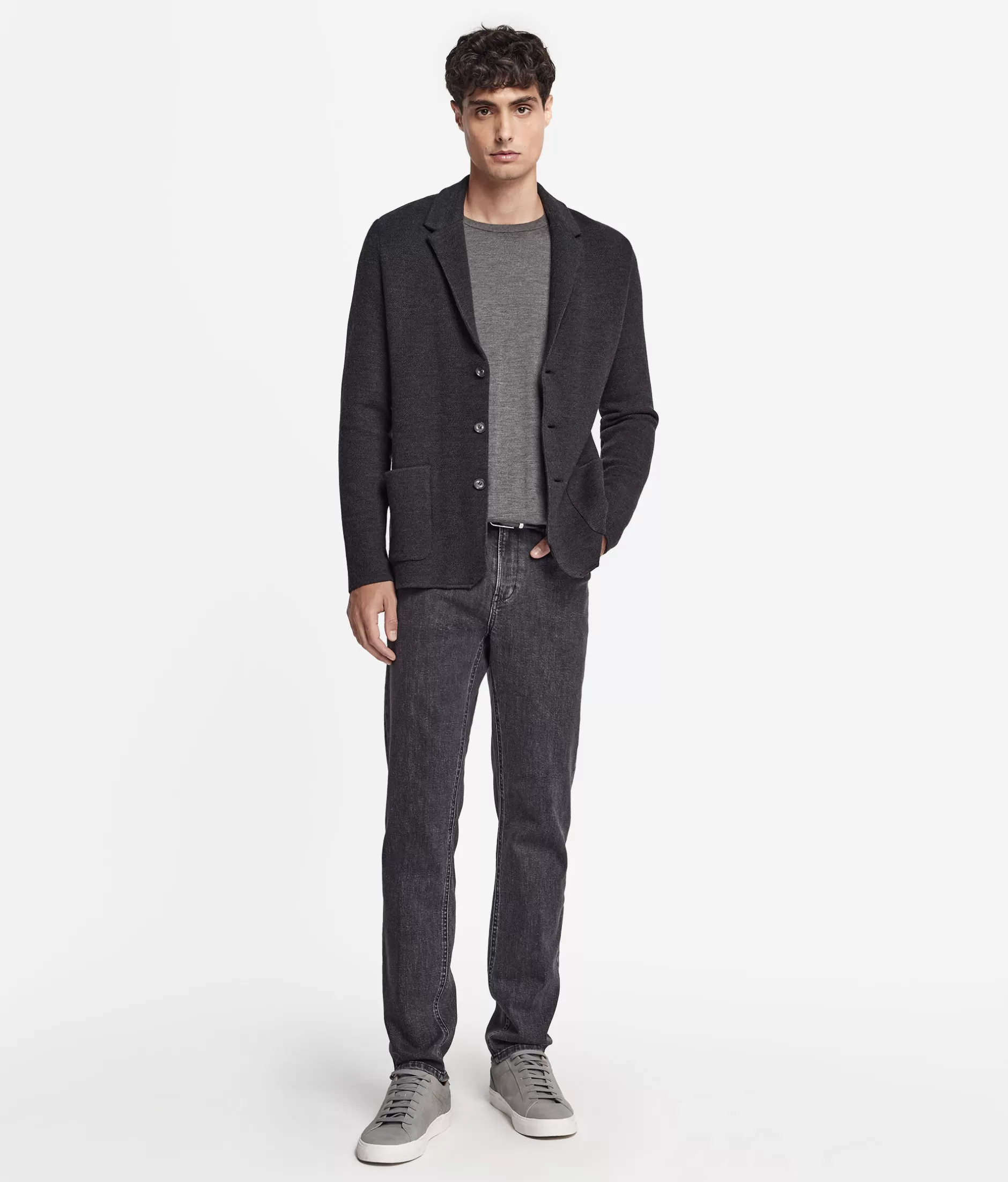 Store Falconeri Piqué Jacket grey -8000 - anthracite