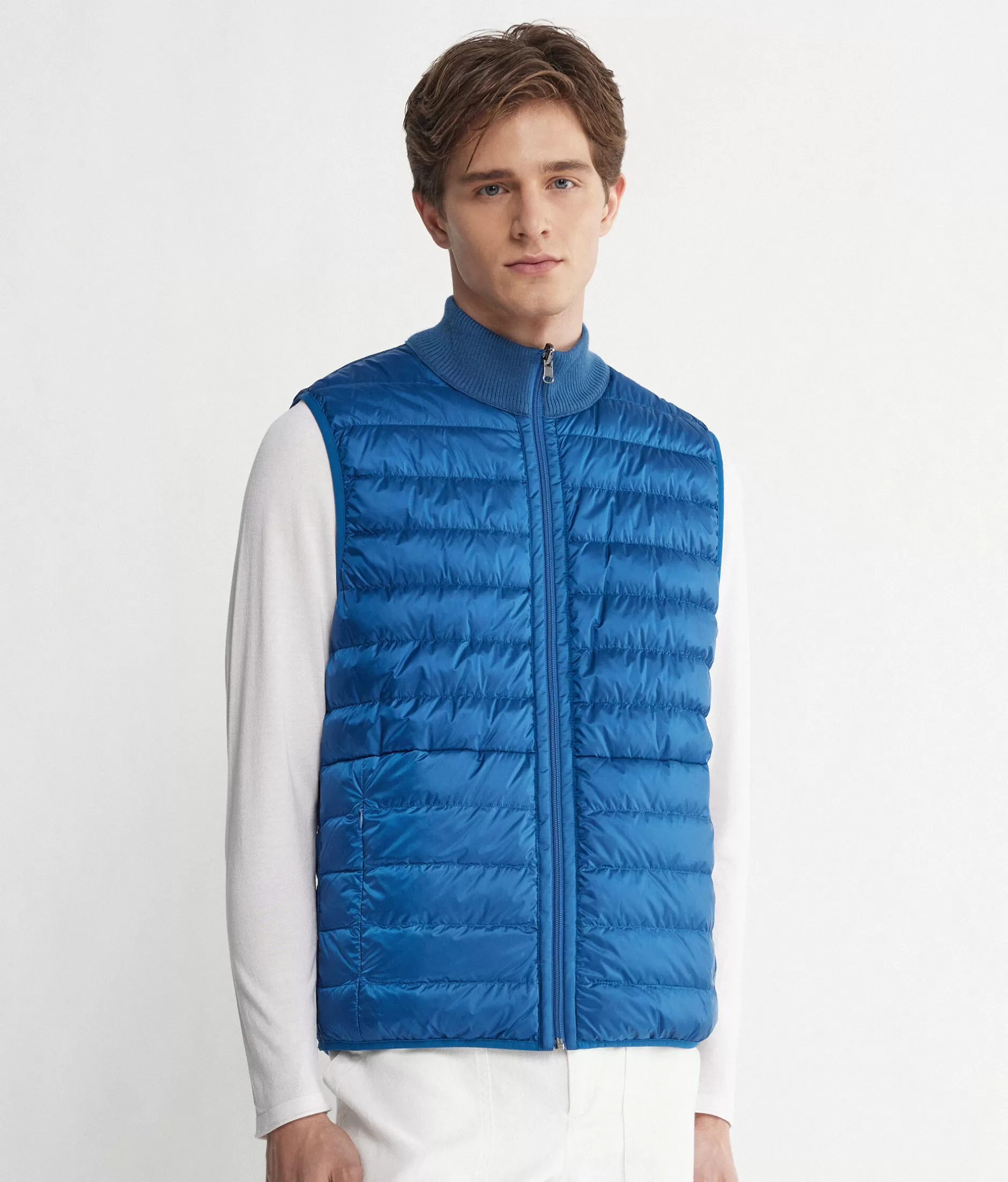 Cheap Falconeri Reversible Cashmere Down Vest blue -8972 - java blue