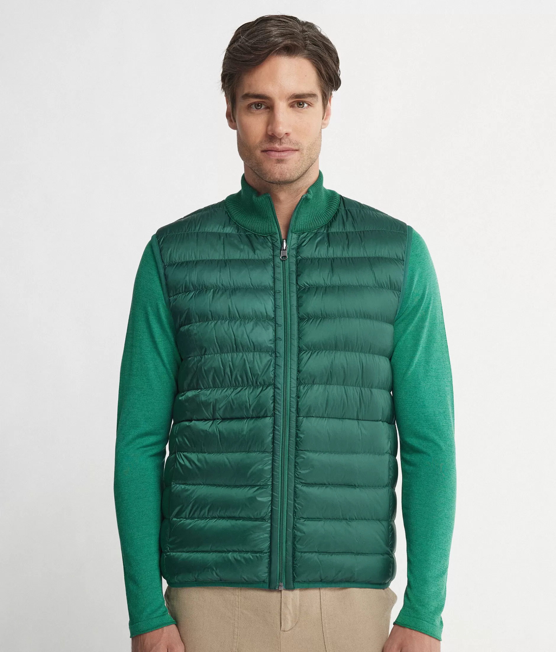 New Falconeri Reversible Cashmere Down Vest green -8970 - rio green