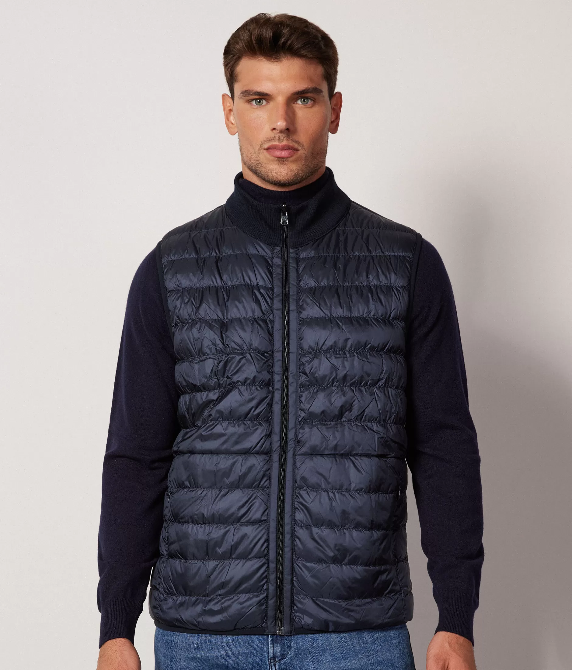 Flash Sale Falconeri Reversible Cashmere Down Vest blue -9400 - navy blue