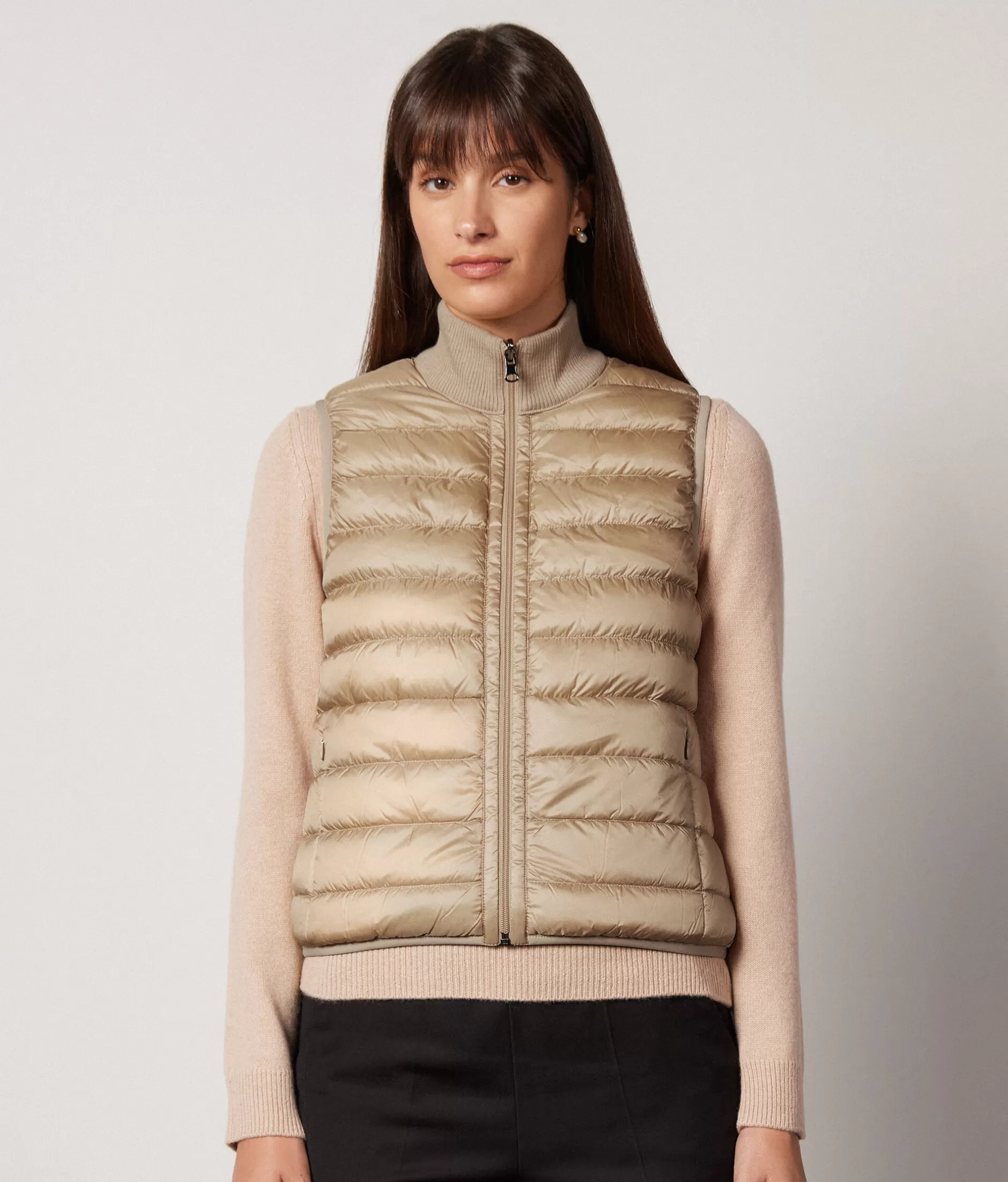 Flash Sale Falconeri Reversible Cashmere Down Vest natural -8646 - light vanilla