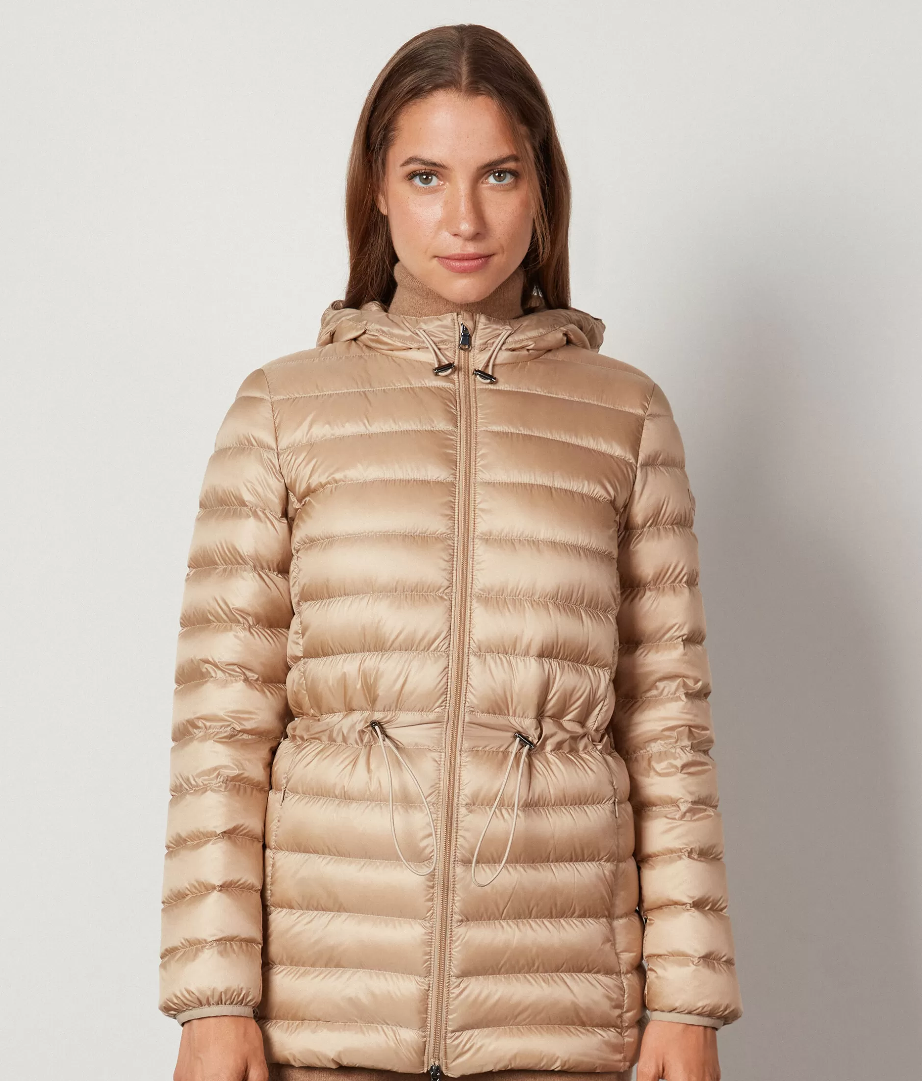 Flash Sale Falconeri Short Quilted Jacket With Hood And Drawstring natural -8646 - light vanilla