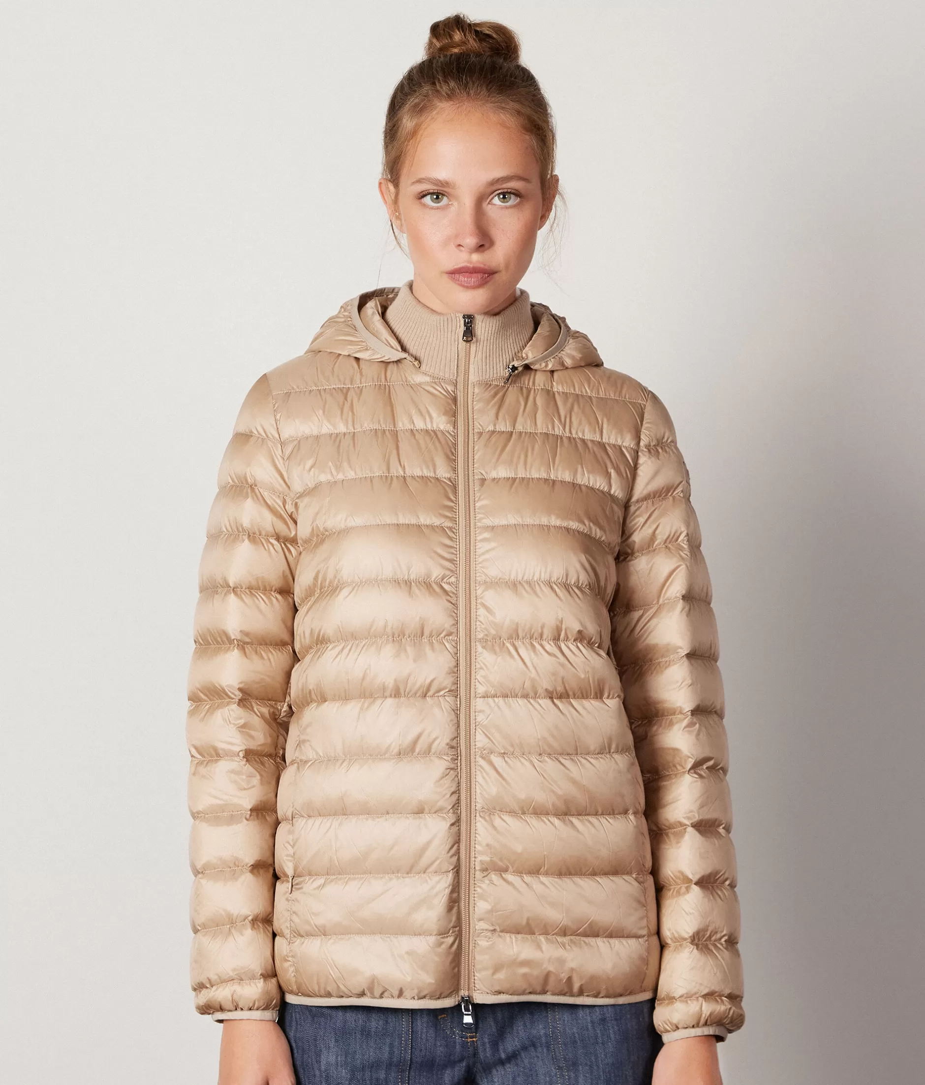 Hot Falconeri Short Quilted Jacket With Removable Hood natural -8646 - light vanilla