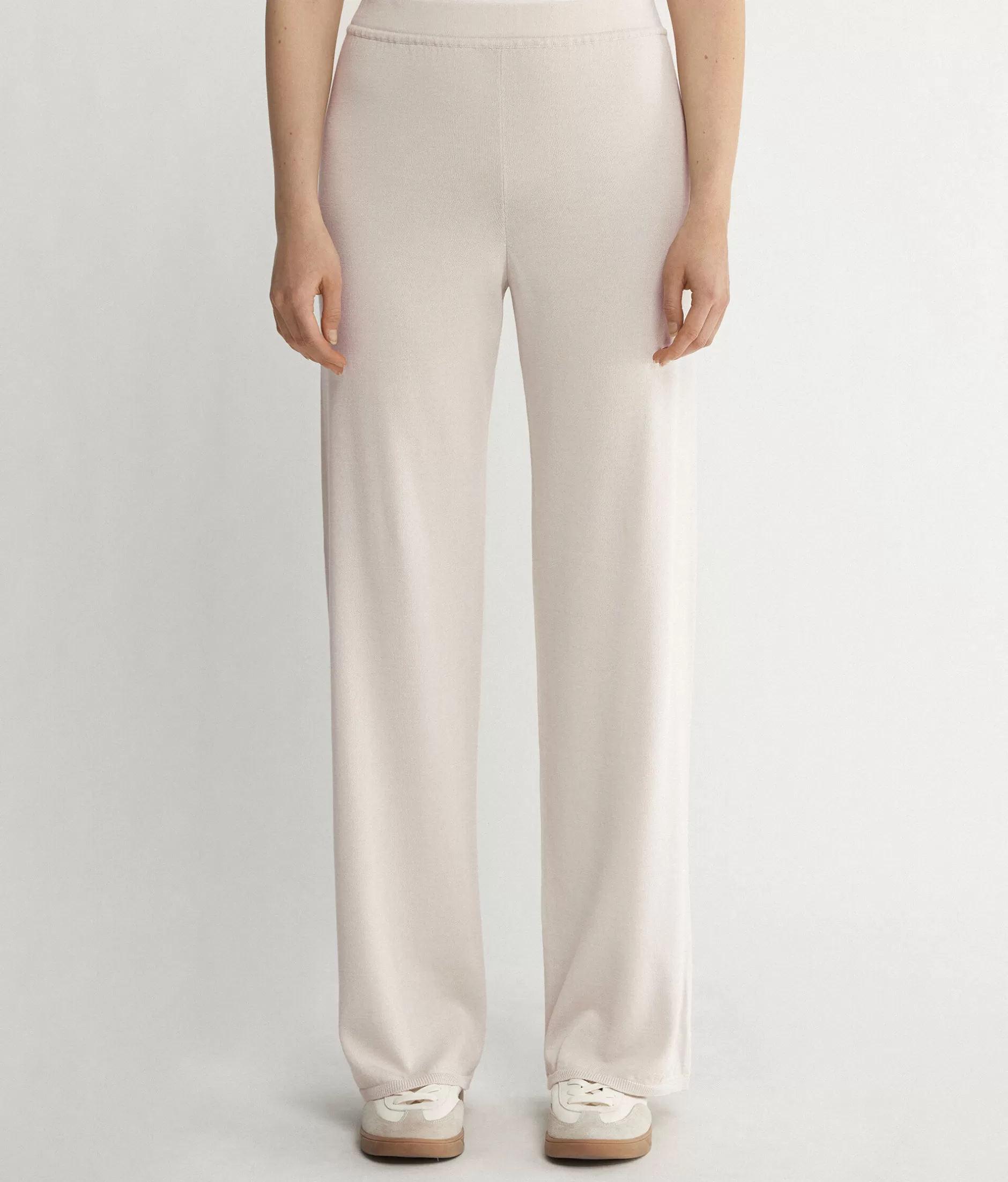 Discount Falconeri Silk And Cotton Palazzo Pants natural -8475 - salt