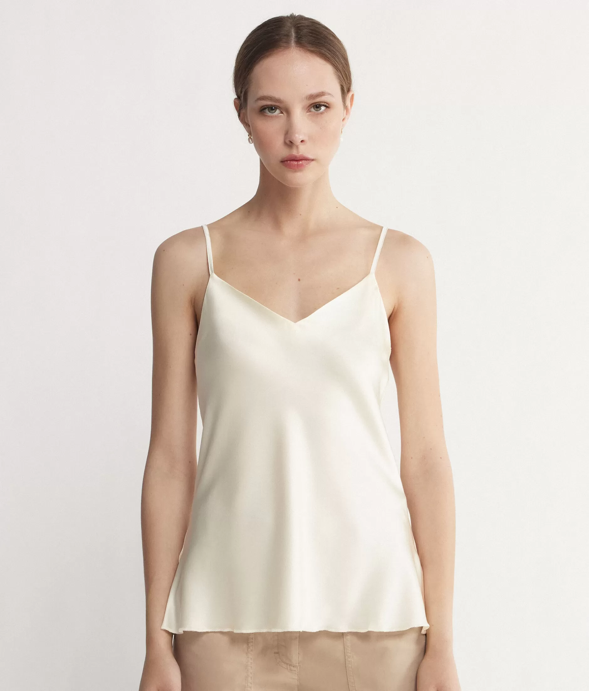 Best Sale Falconeri Silk Satin Camisole natural -8251 - cream