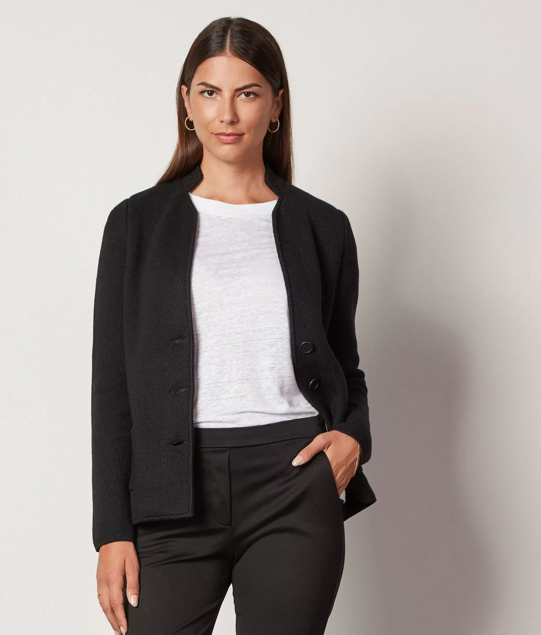 Best Sale Falconeri Speckled Jacket black -9107 - black