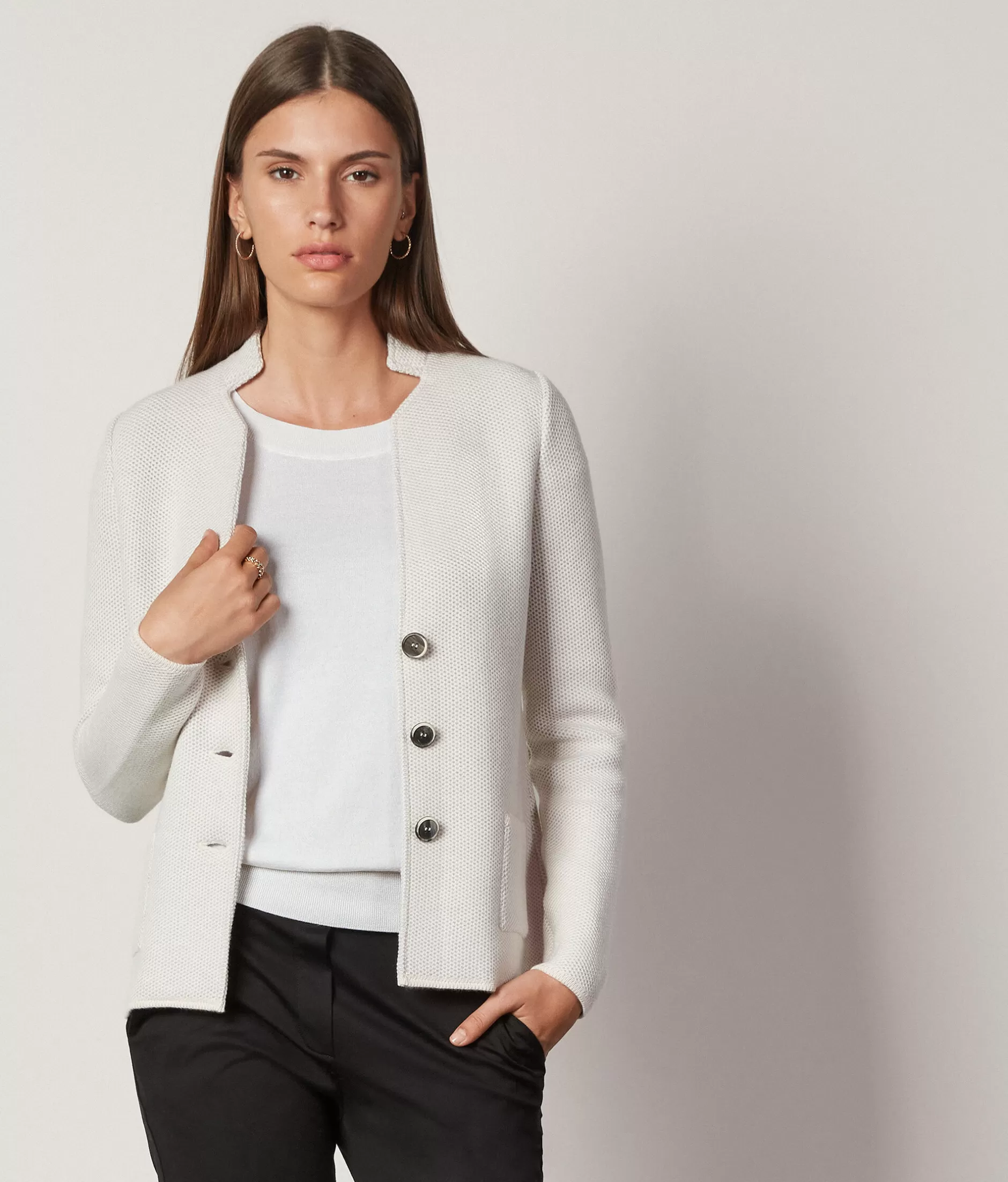 Hot Falconeri Speckled Jacket natural -8176 - stone