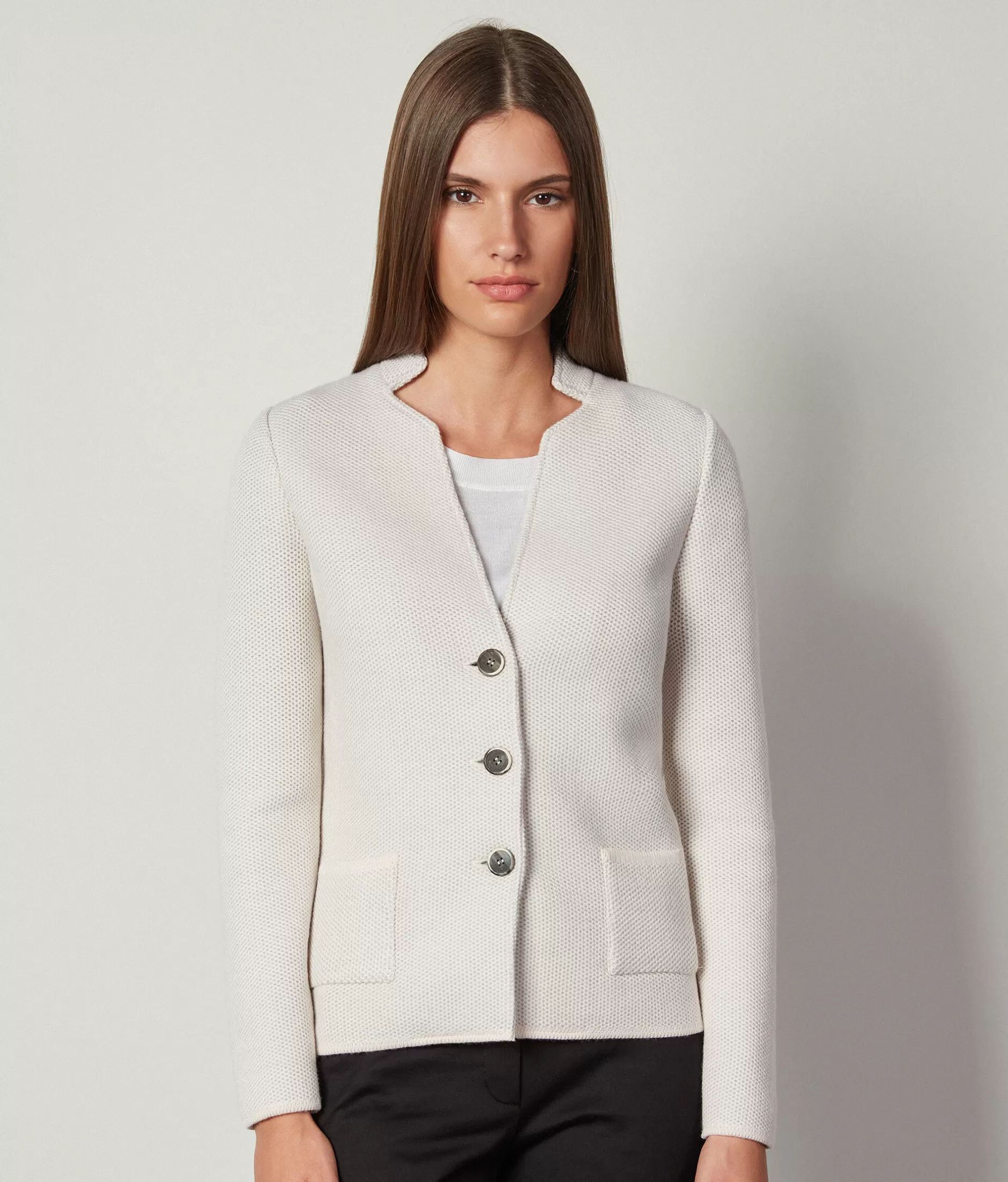 Hot Falconeri Speckled Jacket natural -8176 - stone