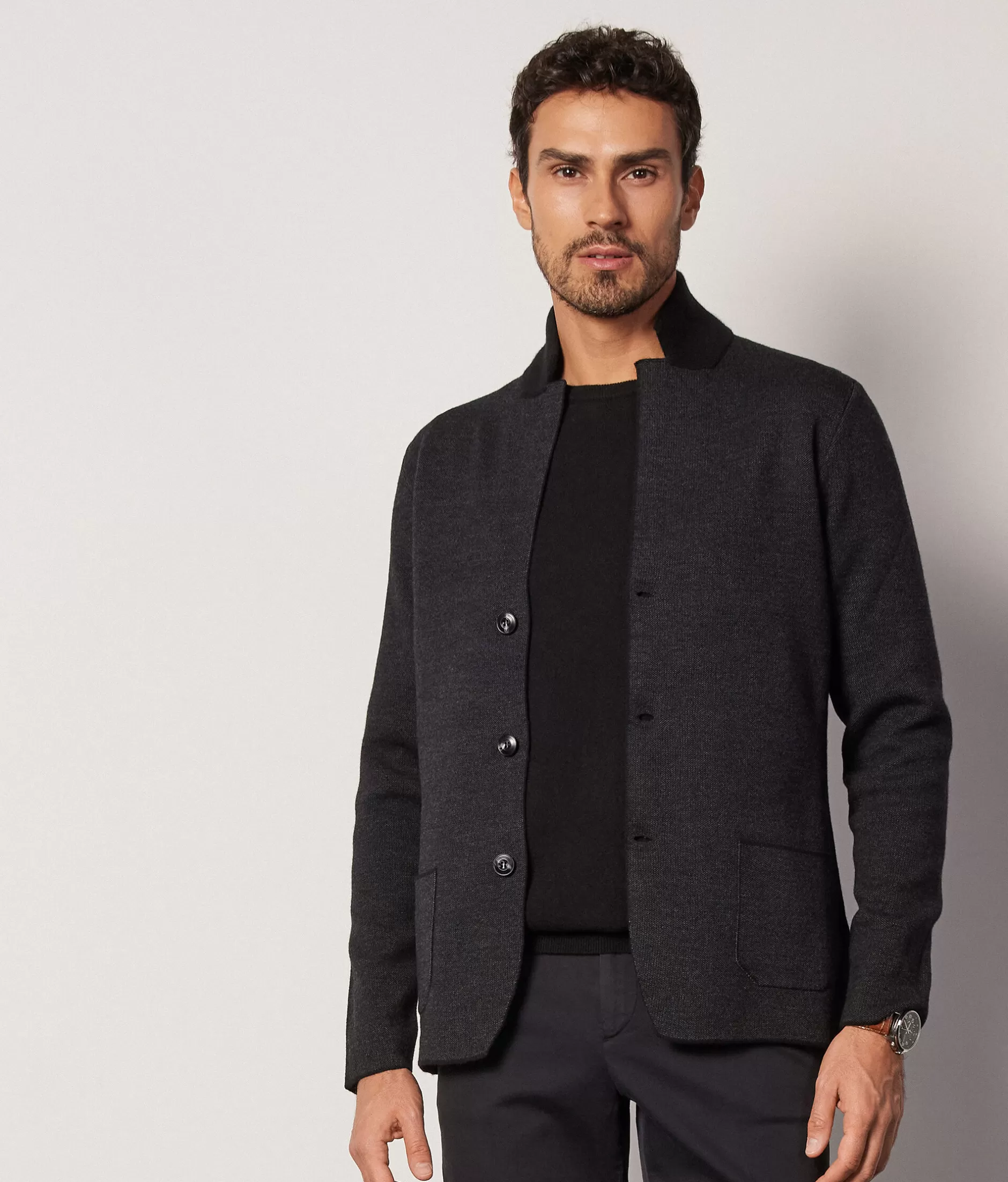 Sale Falconeri Tweed Jacket black -8436 - carbon