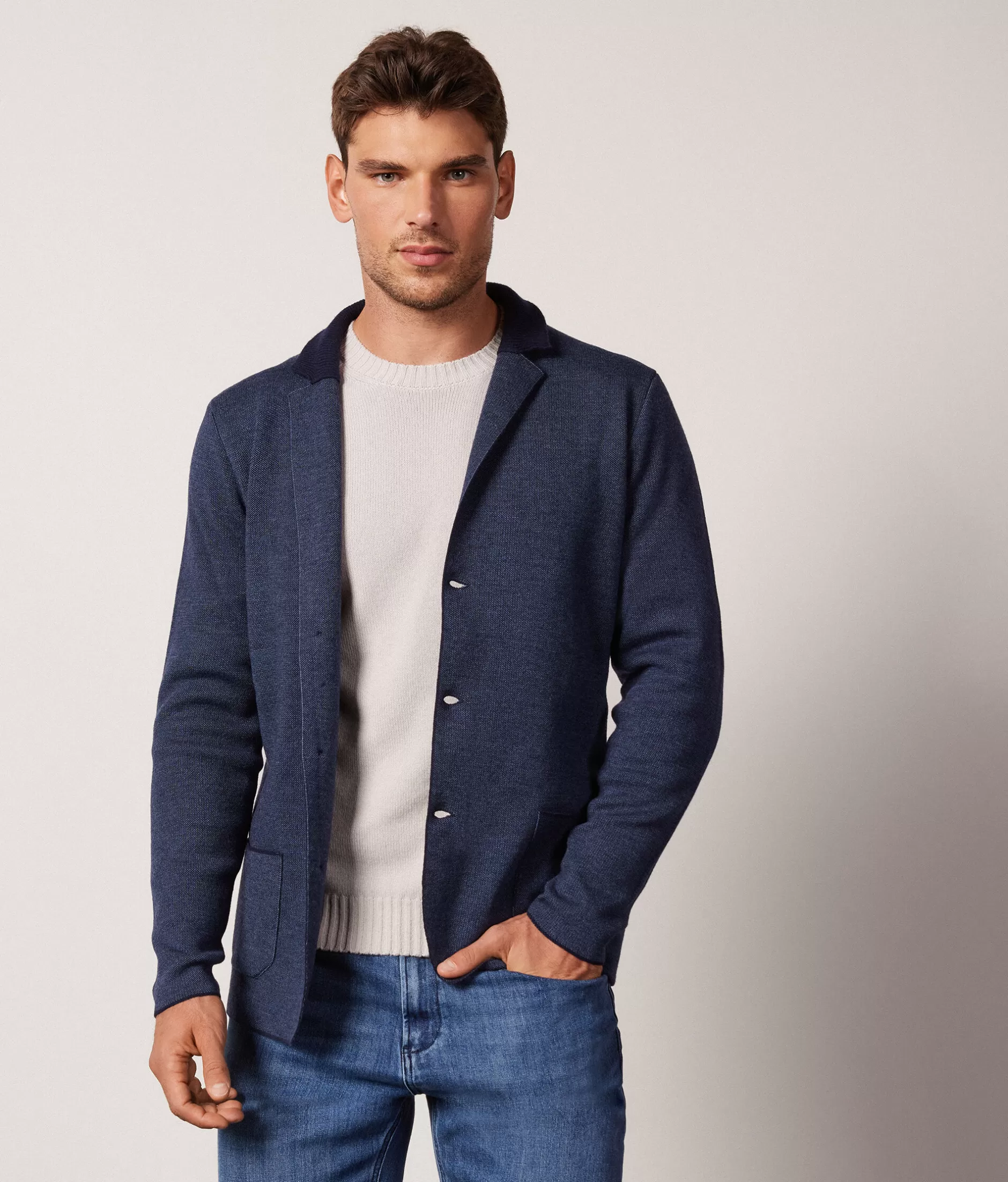 Flash Sale Falconeri Tweed Jacket blue -8104 - denim