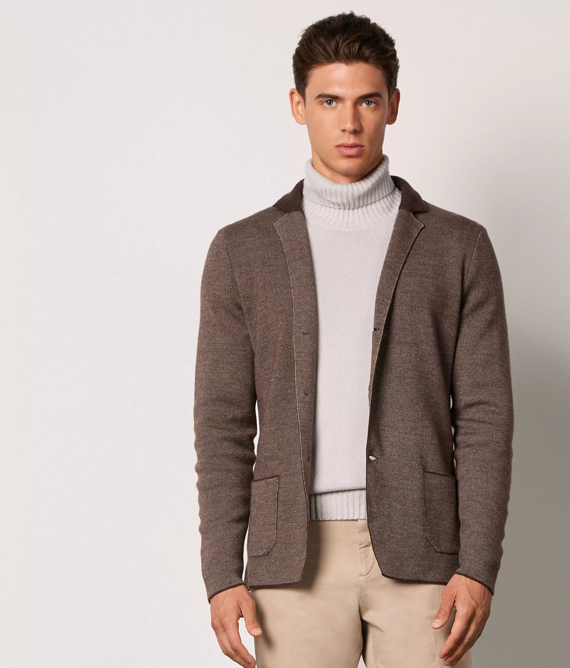 Shop Falconeri Tweed Jacket brown -8146 - brown