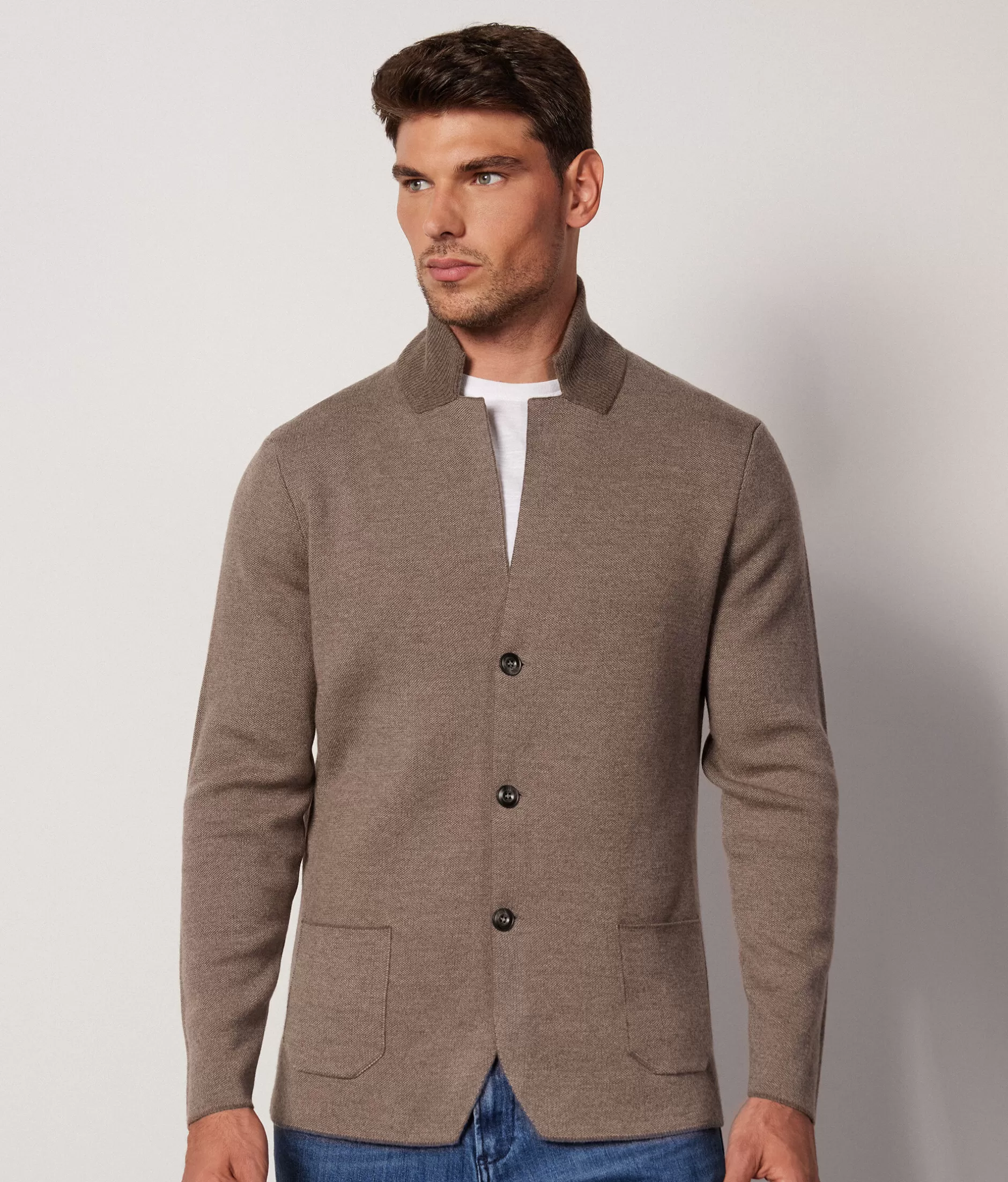 Clearance Falconeri Tweed Jacket grey -8583 - tortora