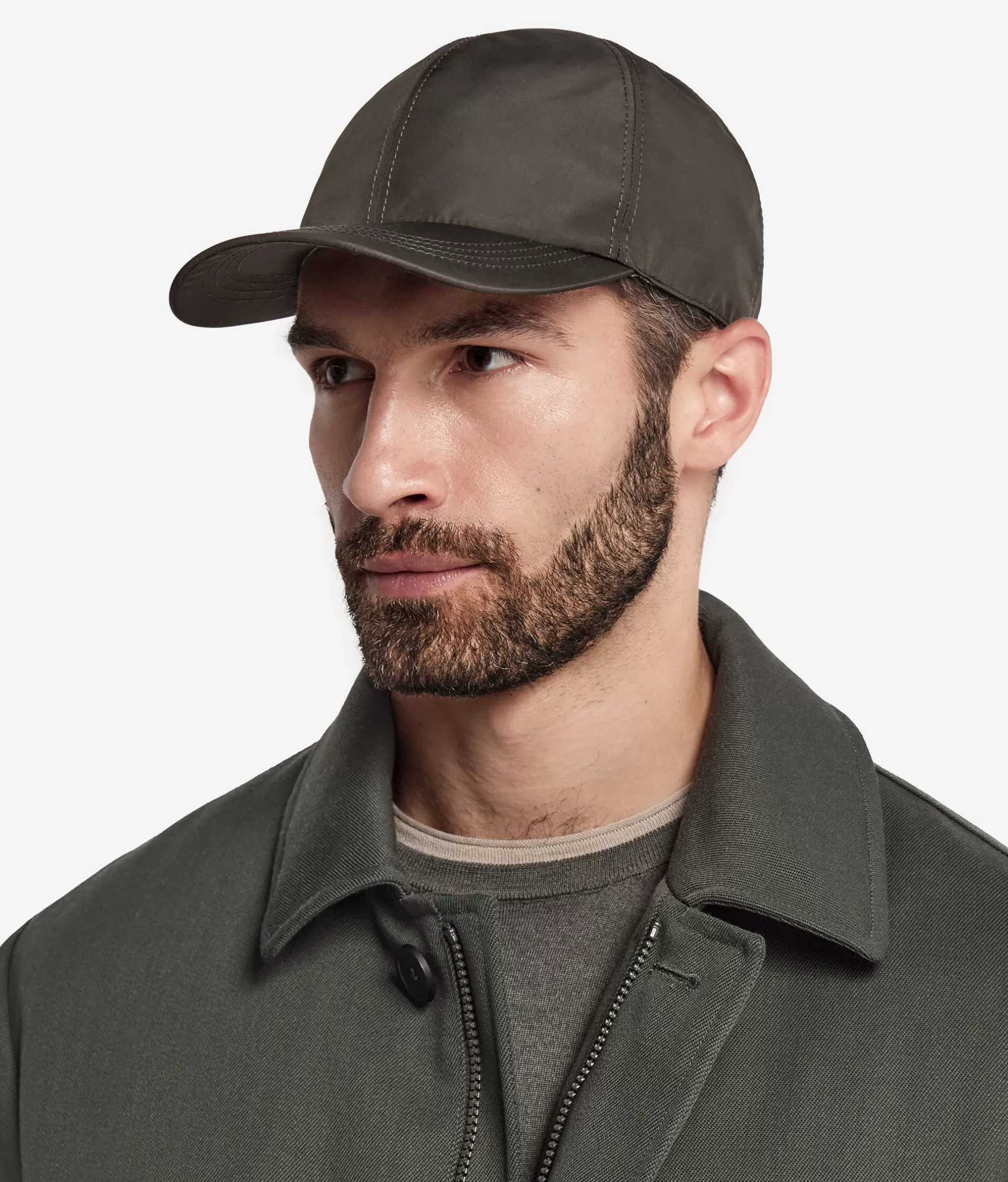 Online Falconeri Ultrafine Cashmere Baseball Cap With Technical Interior dark green -9055 - dark camo