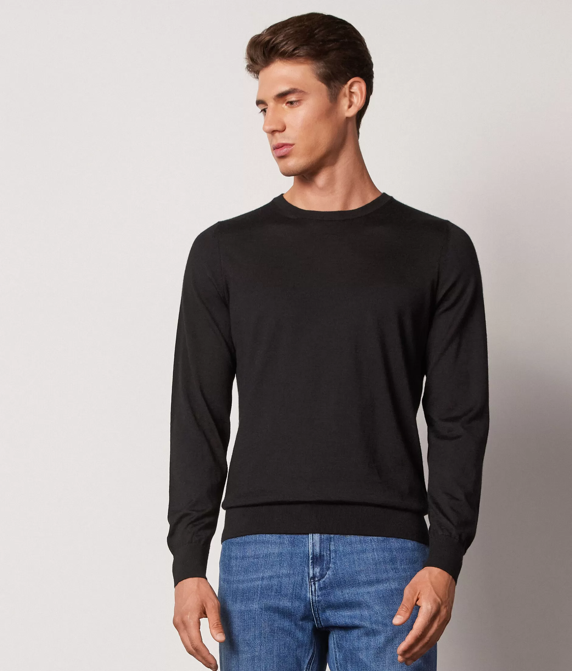 Cheap Falconeri Ultrafine Cashmere Crewneck Sweater black -9107 - black