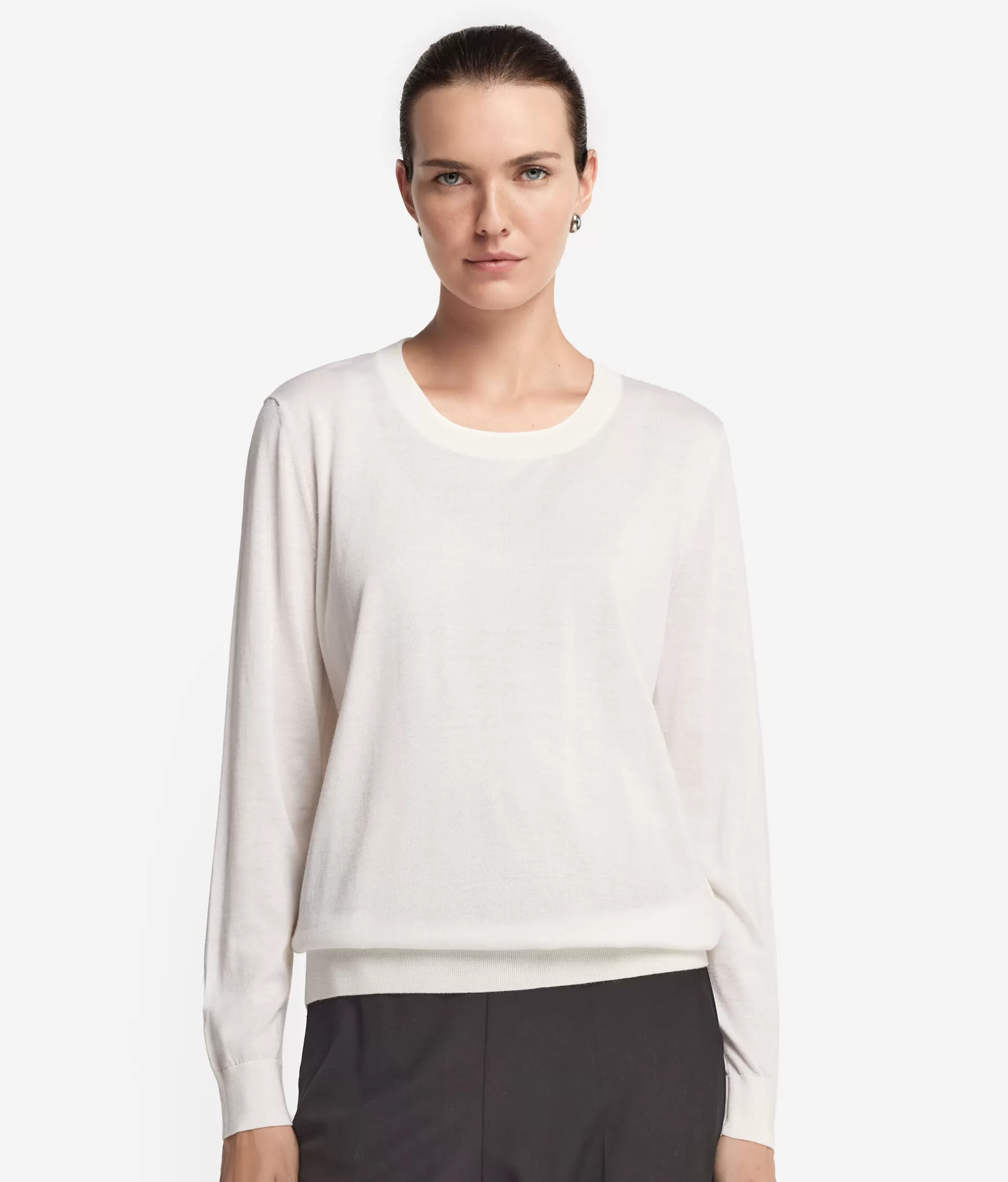 Hot Falconeri Ultrafine Cashmere Crewneck Sweater white -8005 - bow