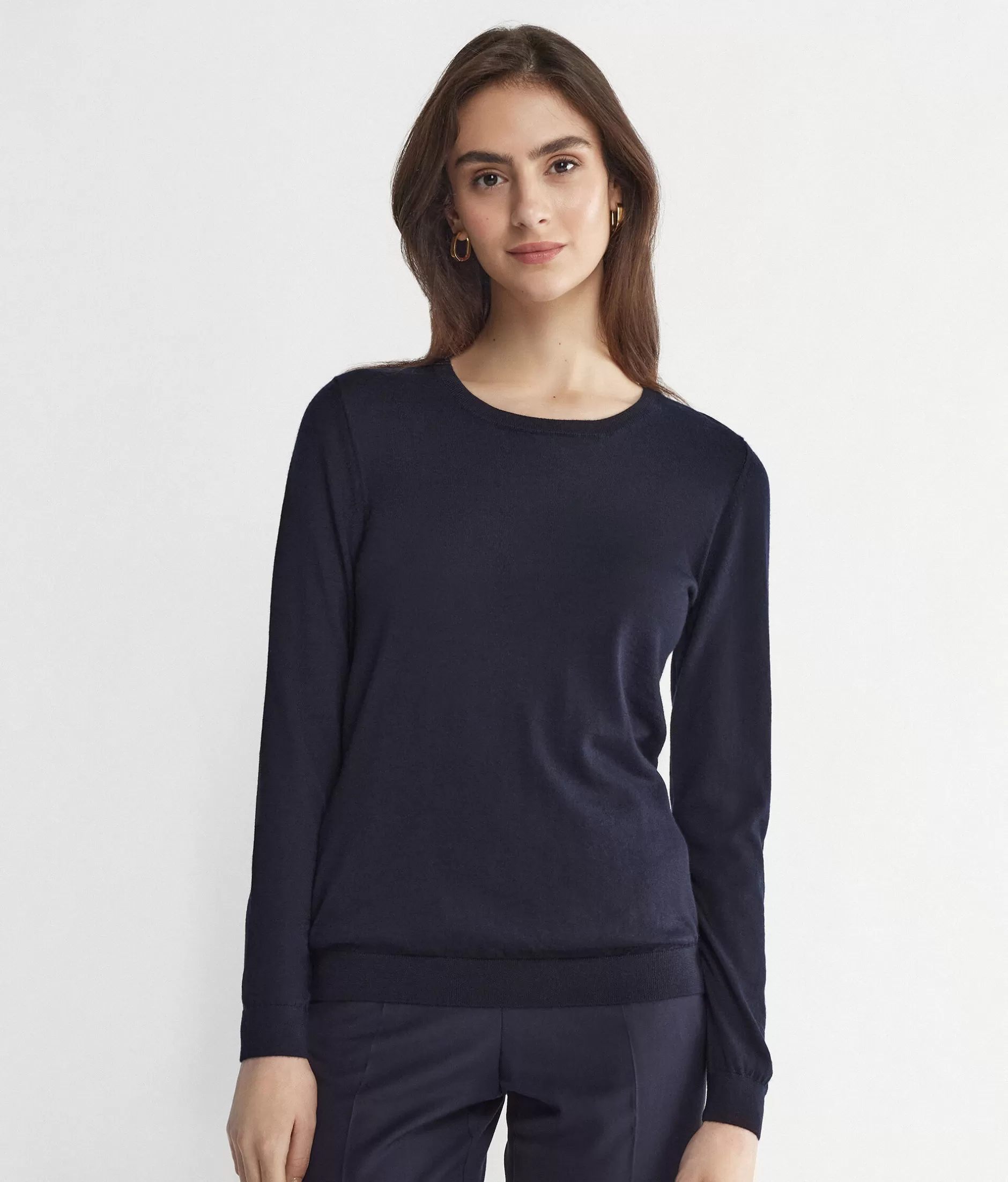 Hot Falconeri Ultrafine Cashmere Crewneck Sweater blue -9400 - navy blue