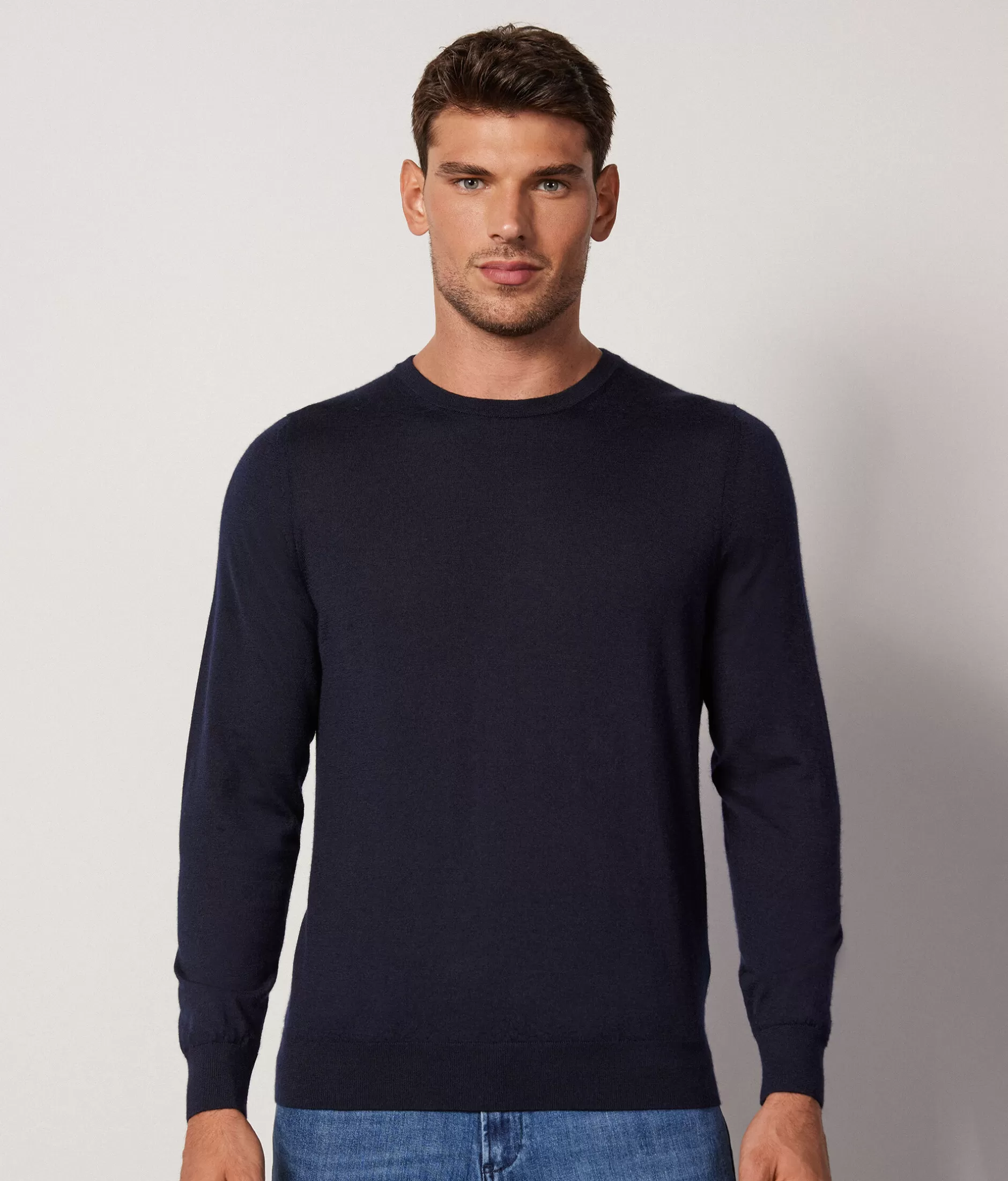 Outlet Falconeri Ultrafine Cashmere Crewneck Sweater blue -9400 - navy blue