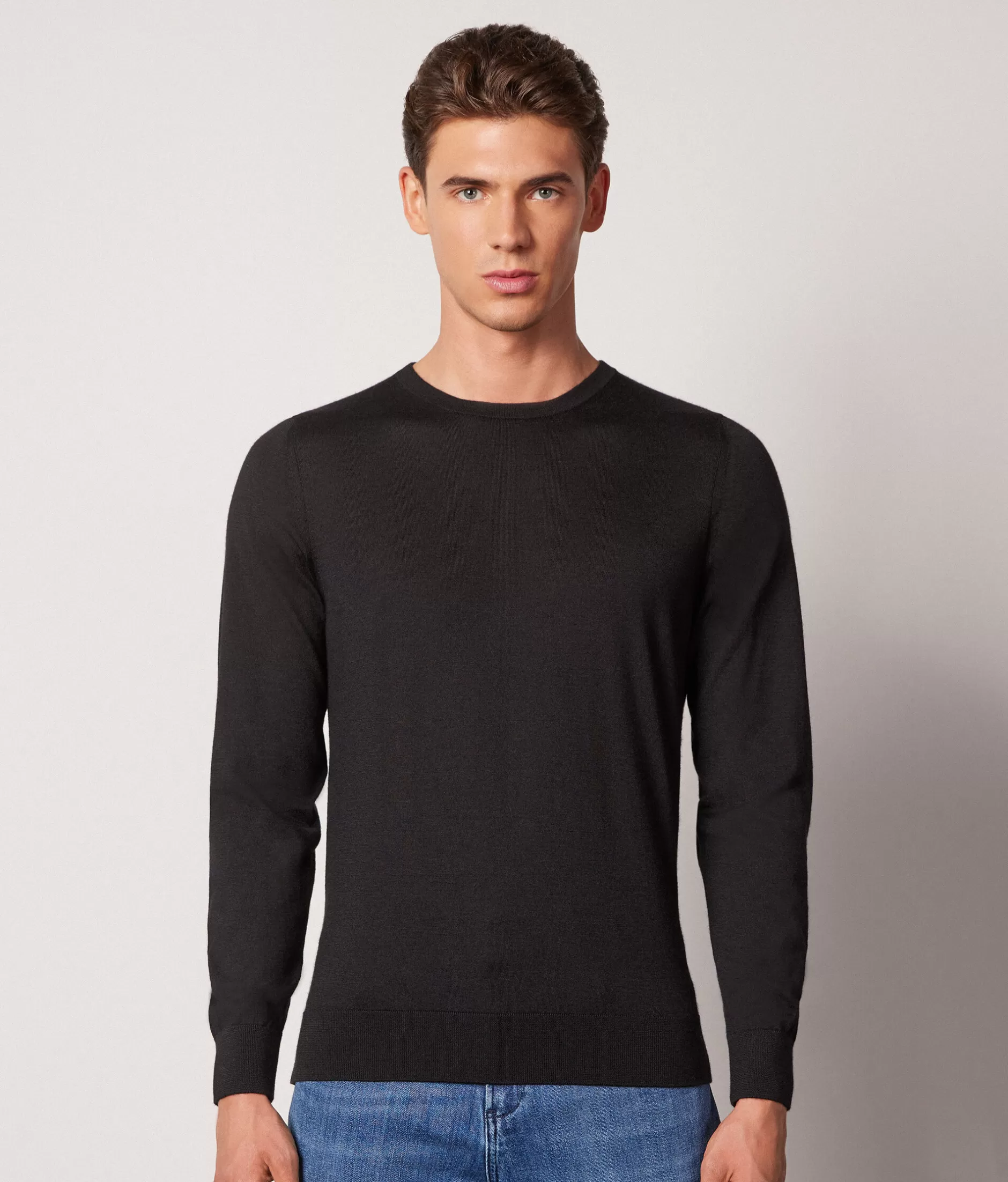 Cheap Falconeri Ultrafine Cashmere Crewneck Sweater black -9107 - black