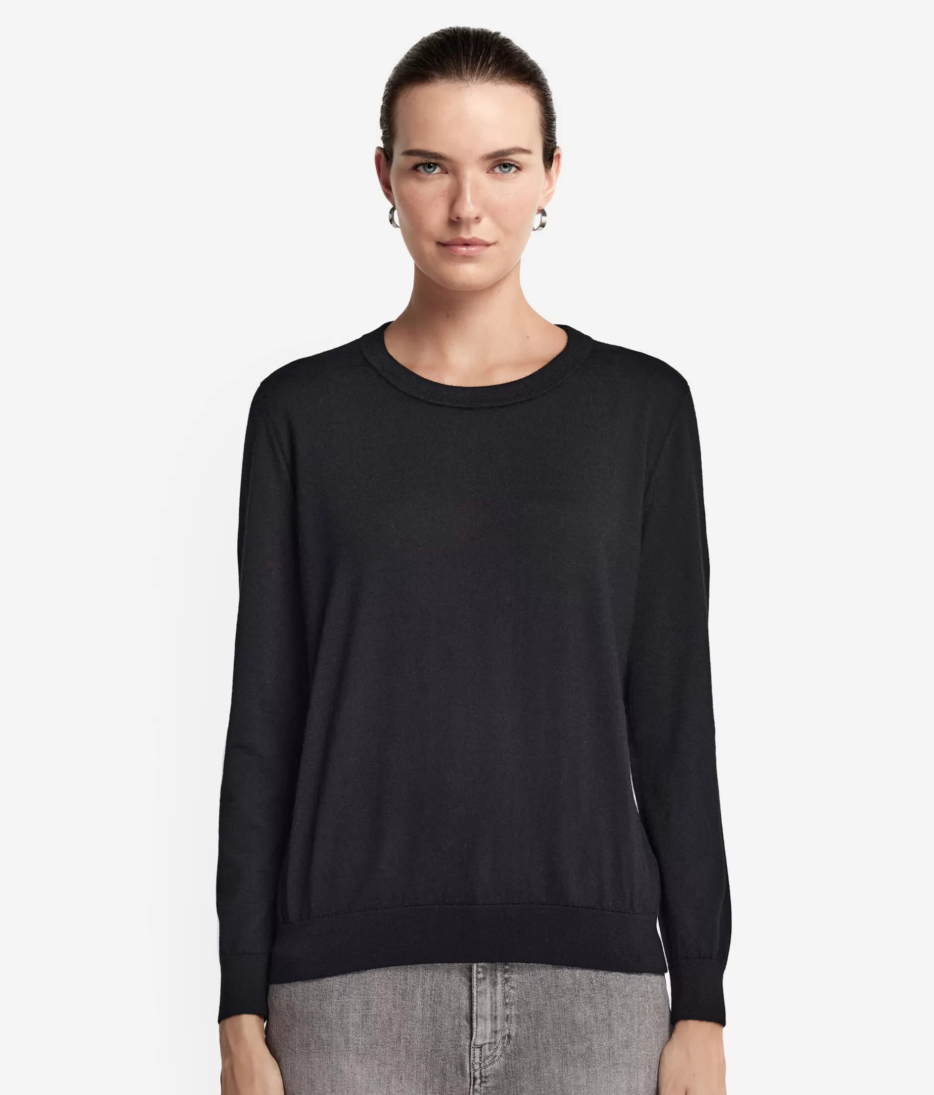 Cheap Falconeri Ultrafine Cashmere Crewneck Sweater black -9107 - black